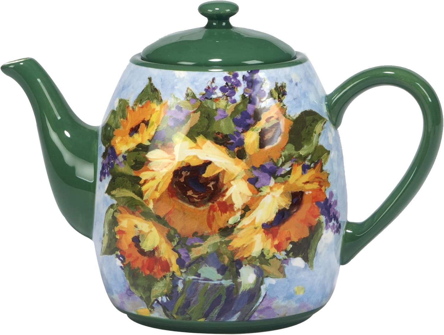 Certified International Sunflower Bouquet Teapot