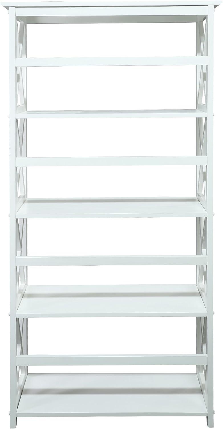 Montego Solid Wood Kids 5-Shelf White Bookcase