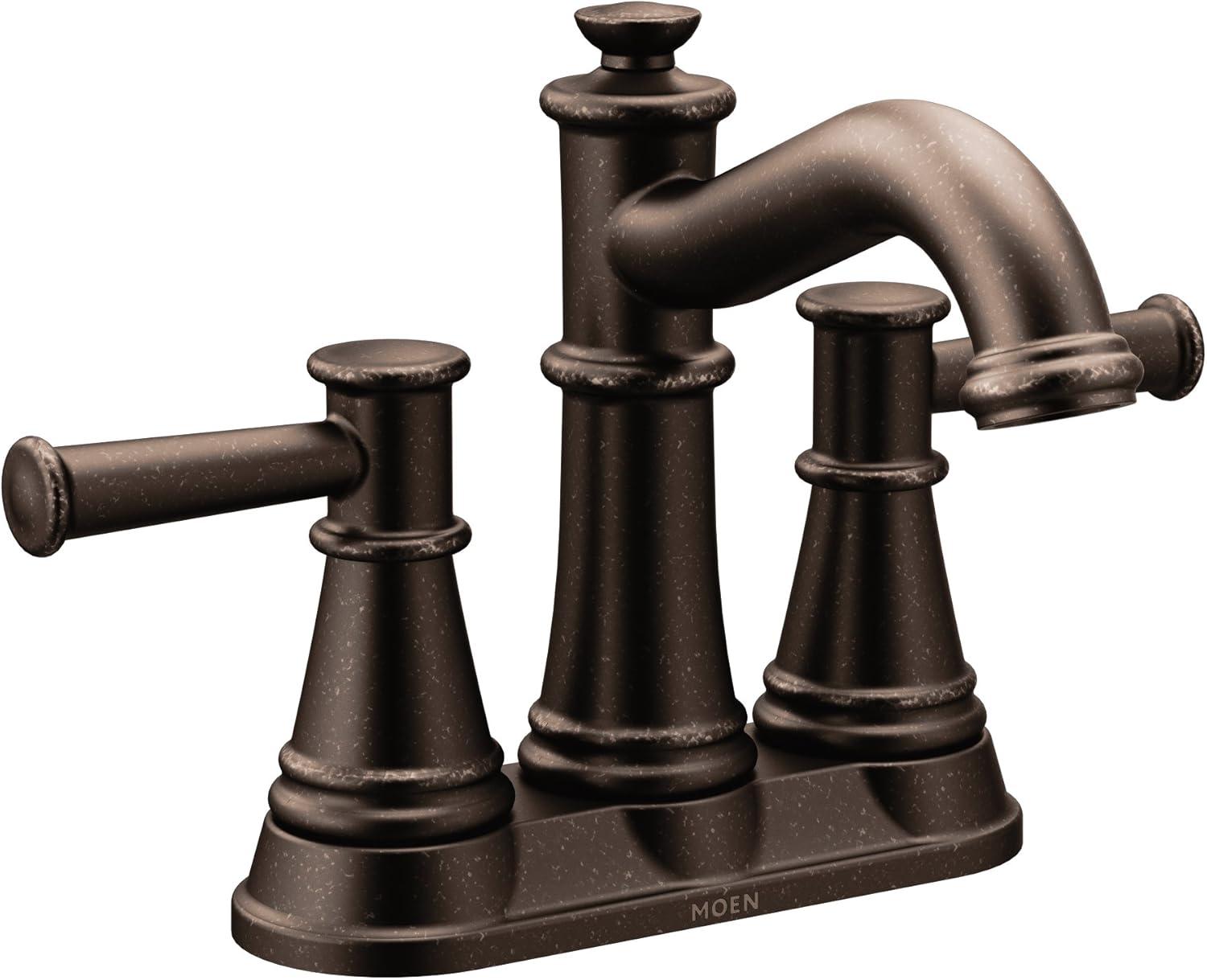Moen 6401ORB Belfield Two-Handle Centerset Bathroom Faucet in Oil Rubbed Bronze