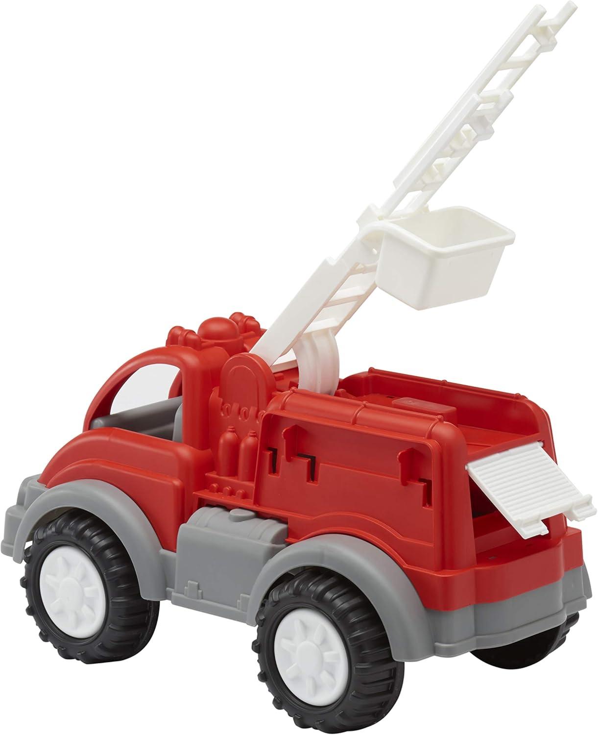 Gigantic Red Plastic Fire Truck with Extendable Bucket and Ladder