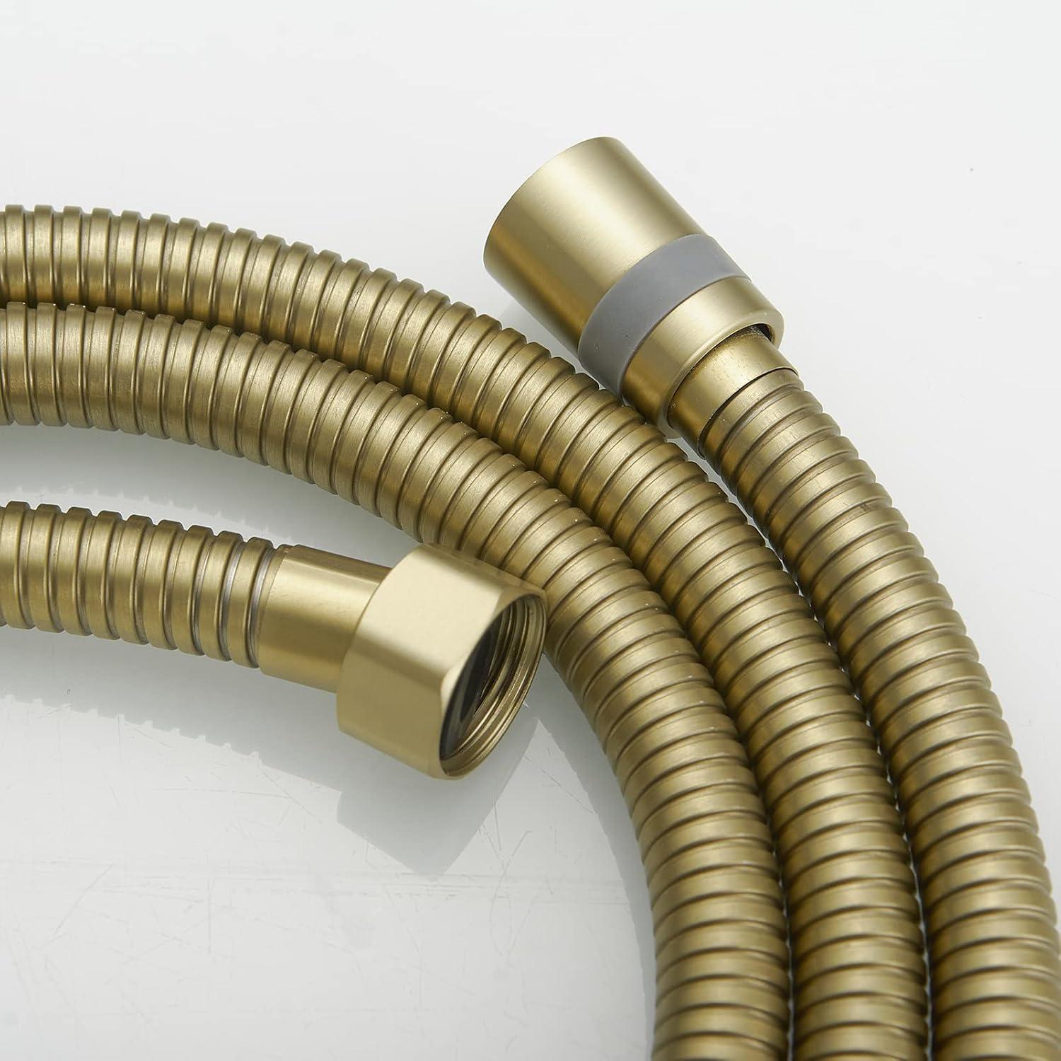 VIBRANTBATH 71 In. Modern Flexible Handheld Shower Hose Replacement For Bathing Toilet Cleaning Pet With Brass Fitting In Chrome 180-BG