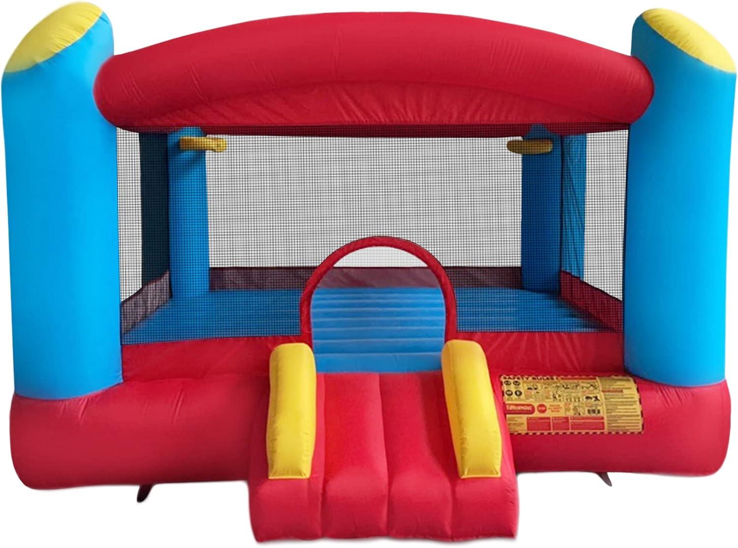 Enormous Giant Bounce House for Kids, Indoor Outdoor Inflatable Huge Bouncy Castle with Double Basketball Hoops, Includes Air Blower with GFCI