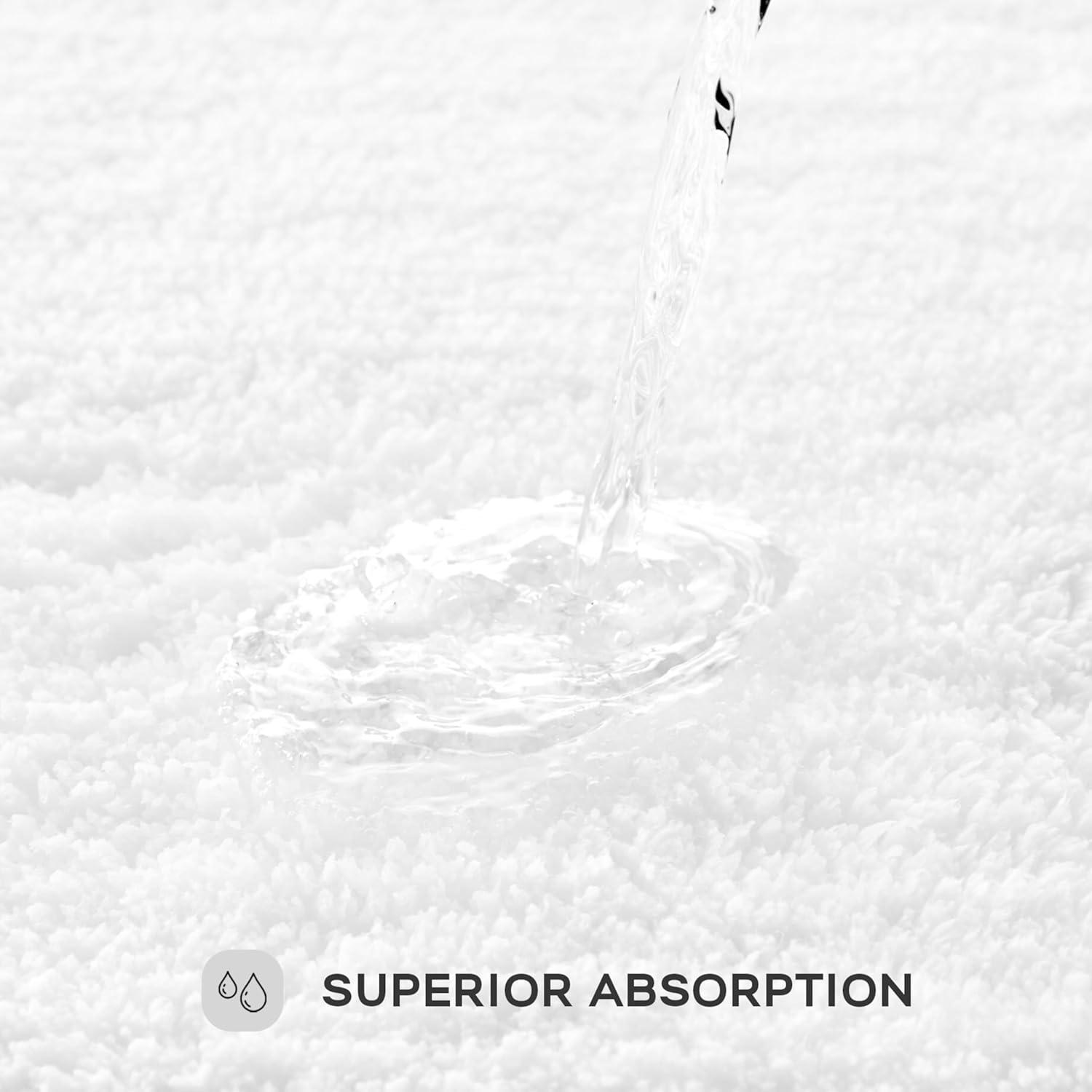 Madison Park Signature Splendor 100% Cotton Tufted 3000 GSM Reversible Bath Rug