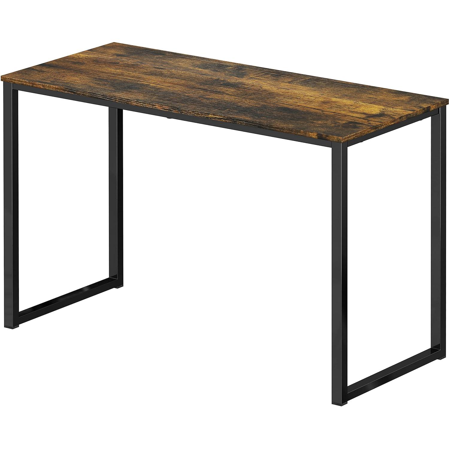 SHW Home Office 32-Inch Computer Desk, Rustic Brown