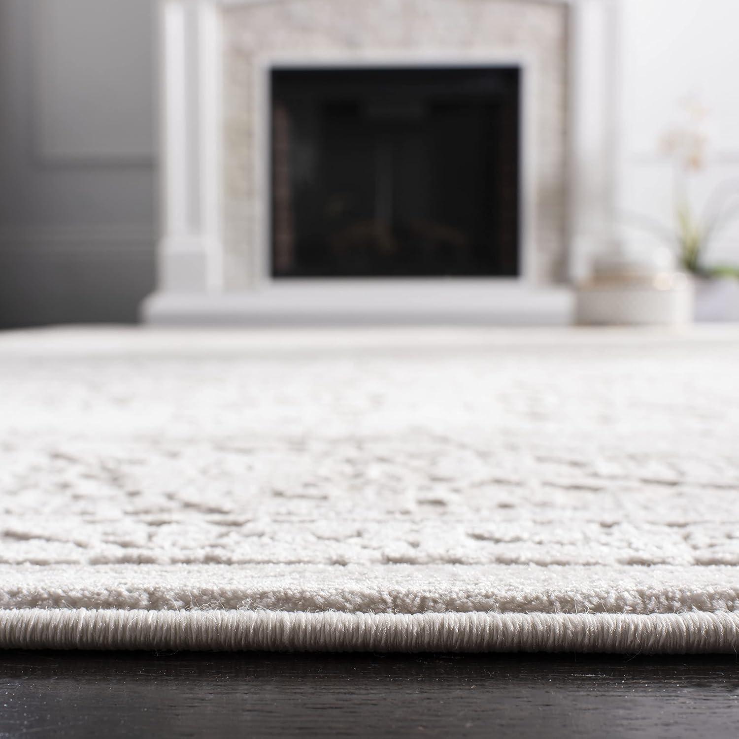 Reflection RFT667 Power Loomed Area Rug - Creme/Ivory - 4'x6' - Safavieh.