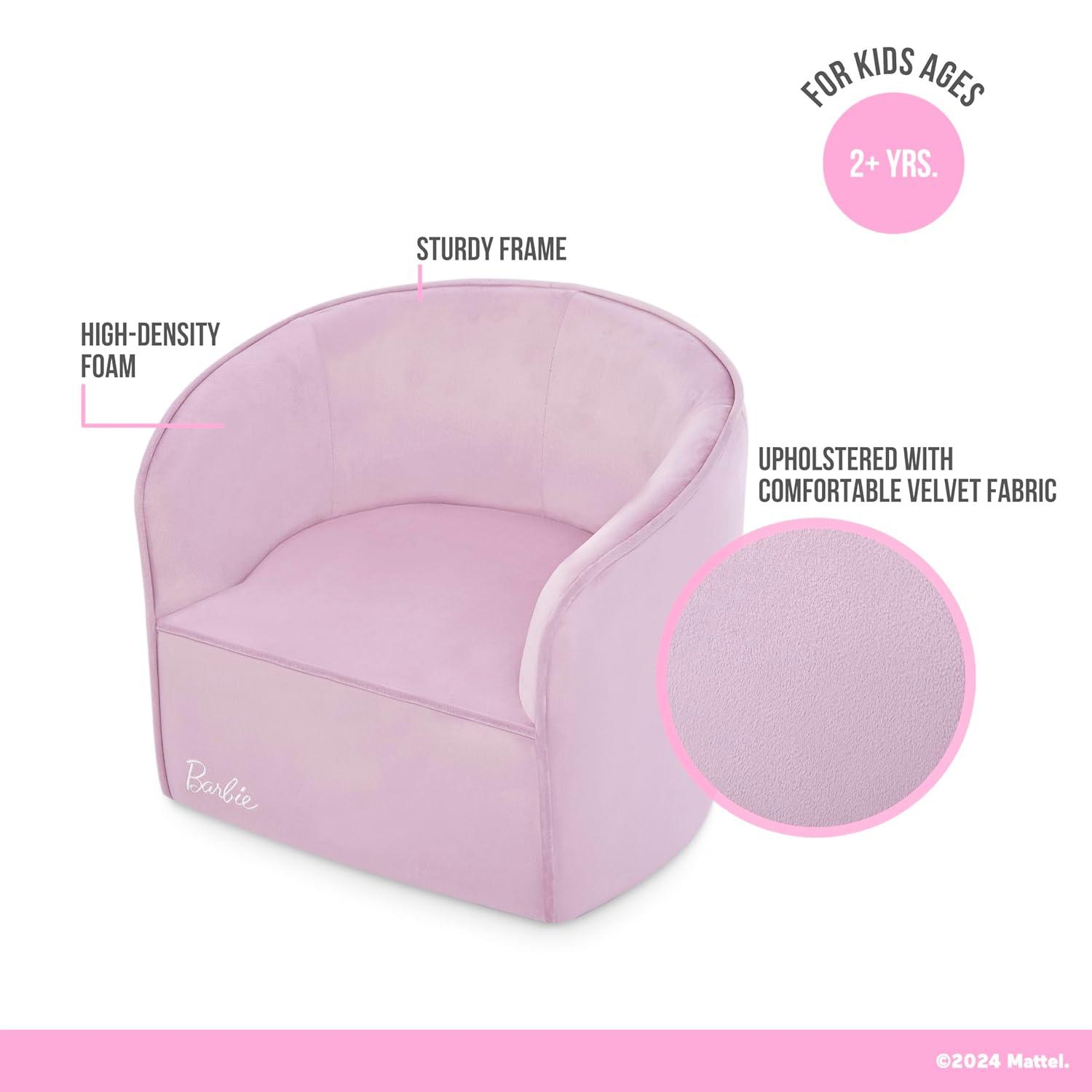 Evolur Barbie Be Bold Be You Kid's Sofa By Evolur