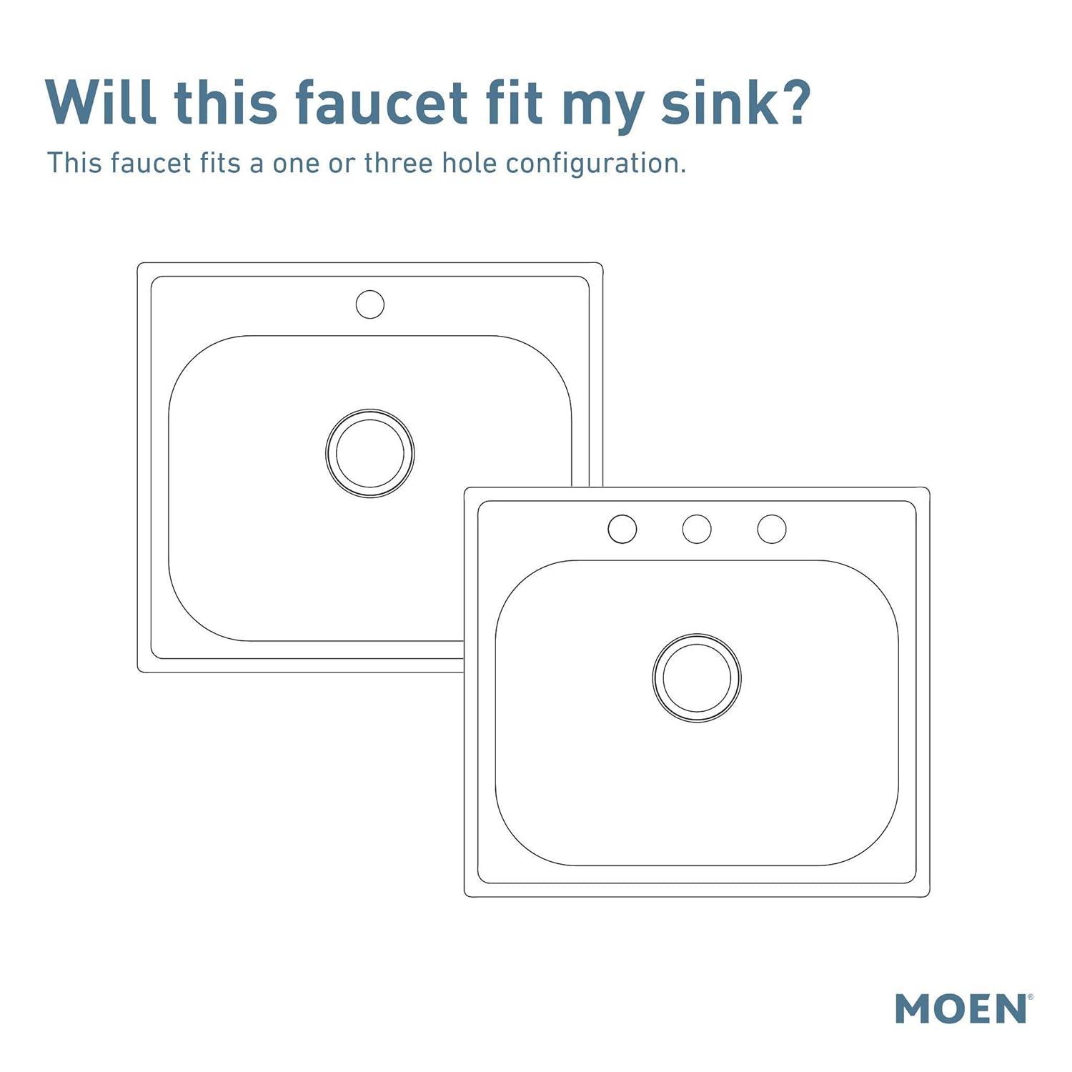 Moen Brecklyn Single-Handle Pull-Out Sprayer Kitchen Faucet with Power Clean Technology