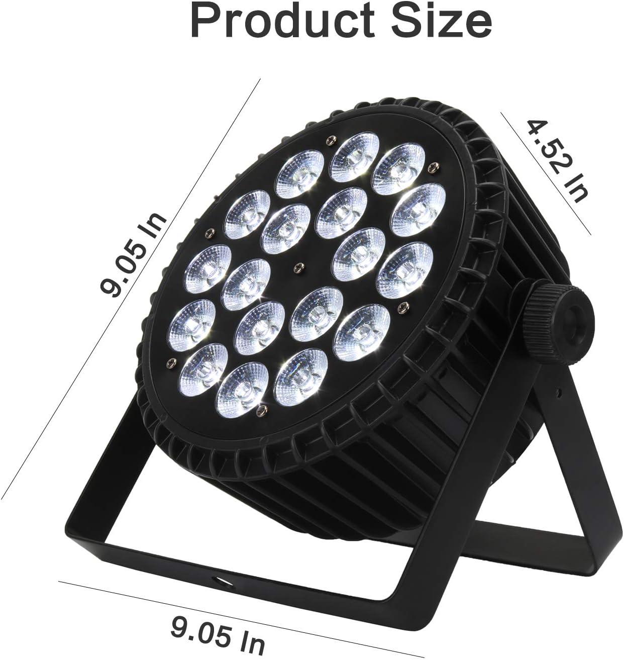 18x12W RGBW LED Stage Light with Bracket Mount