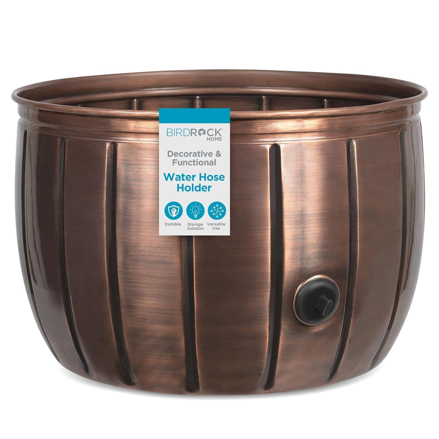 BirdRock Home Metal Container Hose Pot