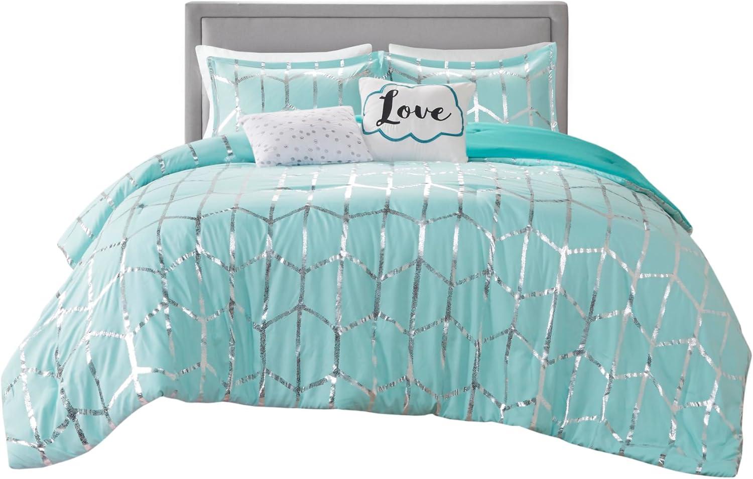 Raina Metallic Printed Comforter Set