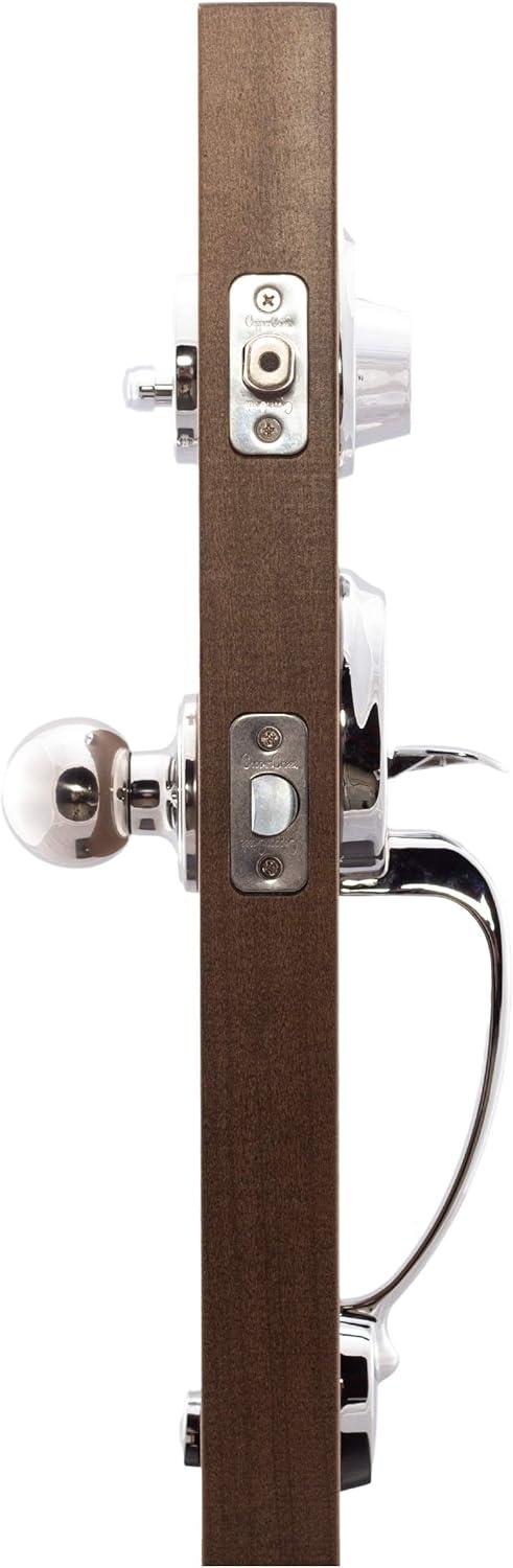 Copper Creek Handleset with Single Cylinder Deadbolt and Door Knob and Colonial Rosette