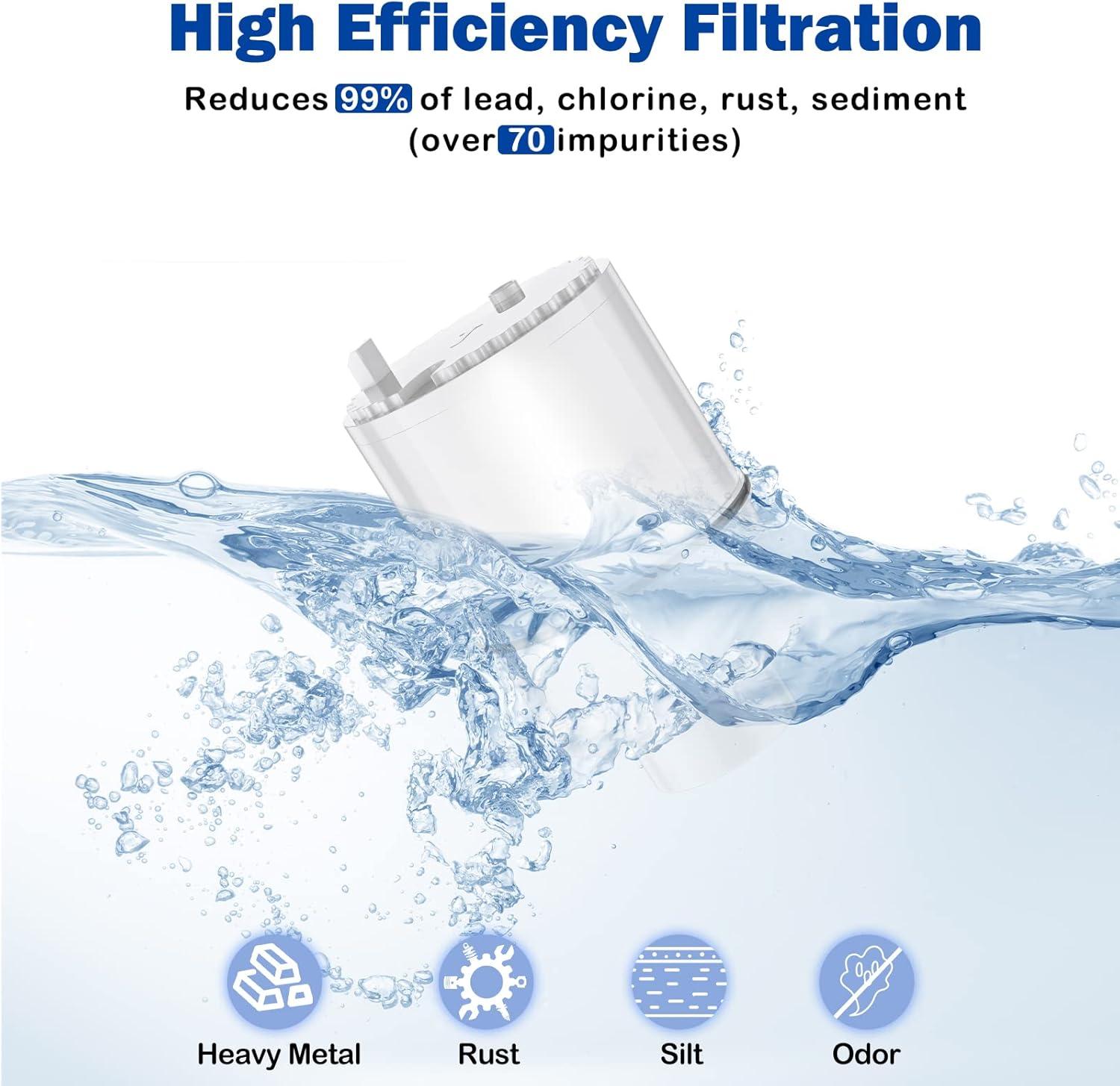 Brightify 3 Packs Faucet Replacements for Pur Water Filter RF-3375, RF-9999, Water Filter Replacements for FM-2500, FM-3700, FM-2000B, PFM150W, PFM350V, PFM400H, FM 3333B, Pur-0A1, White