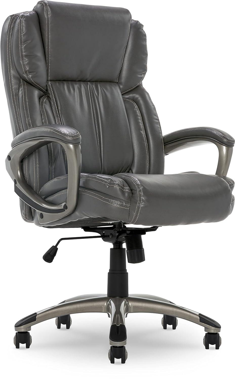 Serta Serta Garret Executive Office Chair, Ergonomic Lumbar Support, Semi-Plush Cushion, Body Pillows