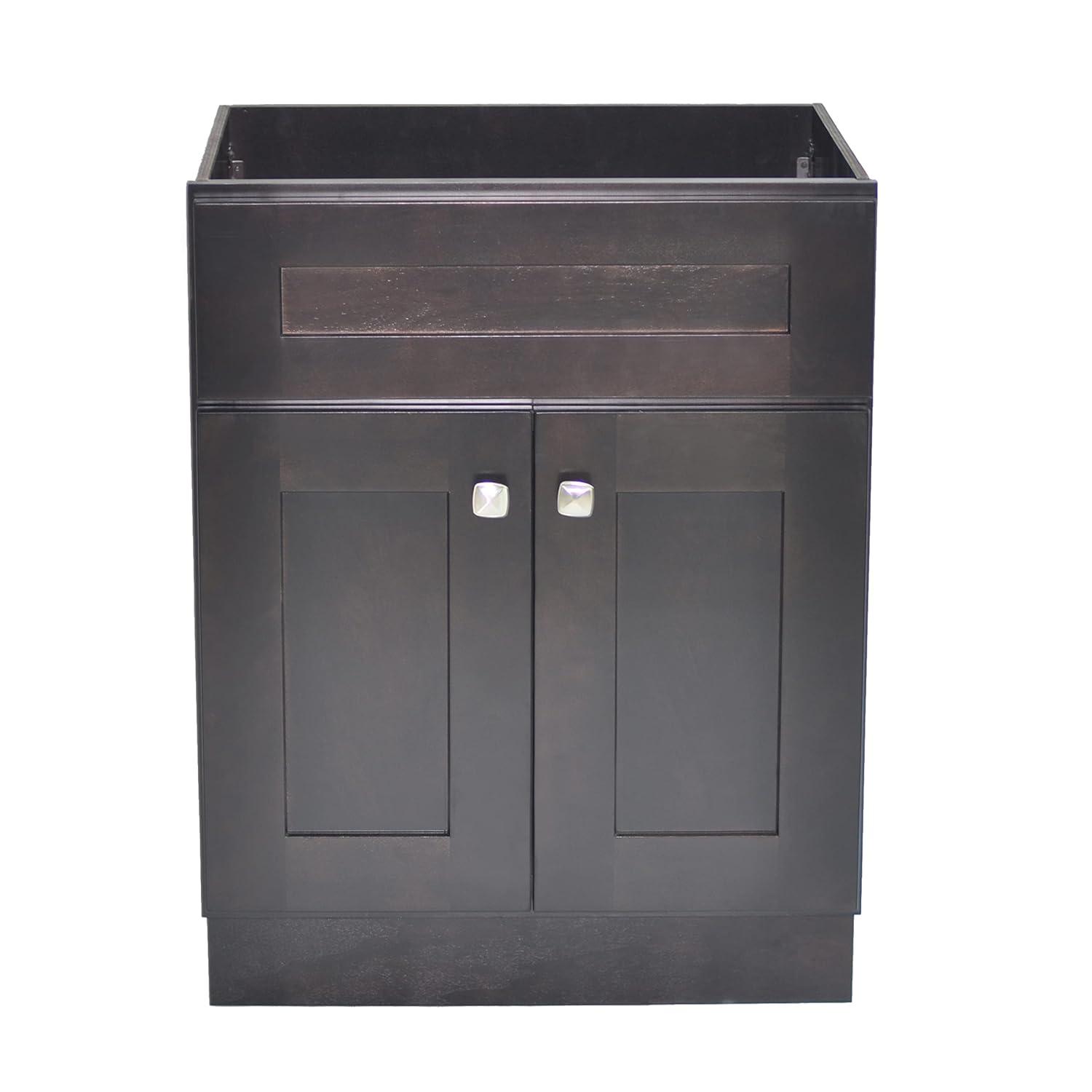 Design House Brookings 24 Inch Bathroom Vanity, Ready to Assemble, Solid Wood, Sherwin Williams – Design House, 587063