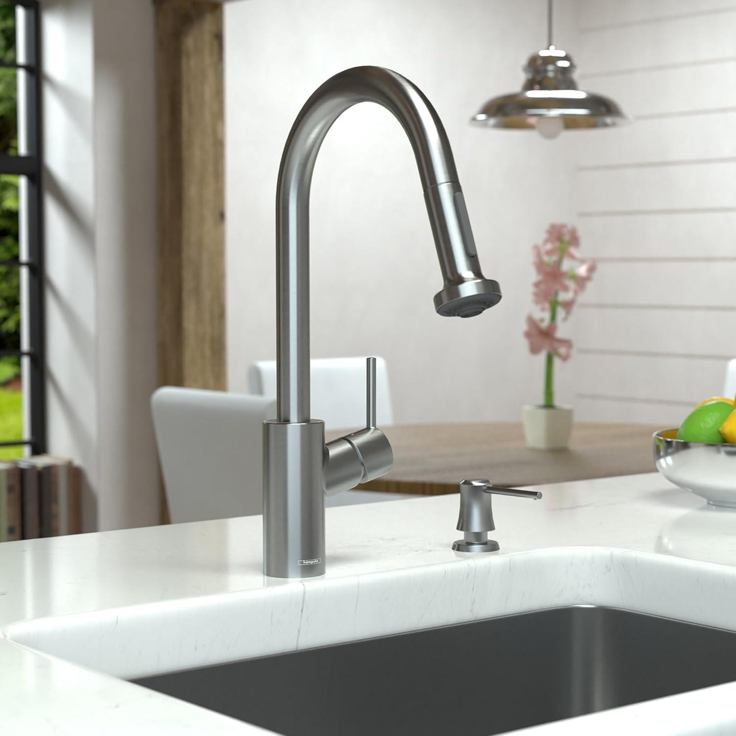 Talis S² Pull Down Single Handle Kitchen Faucet with Handle and Supply Lines