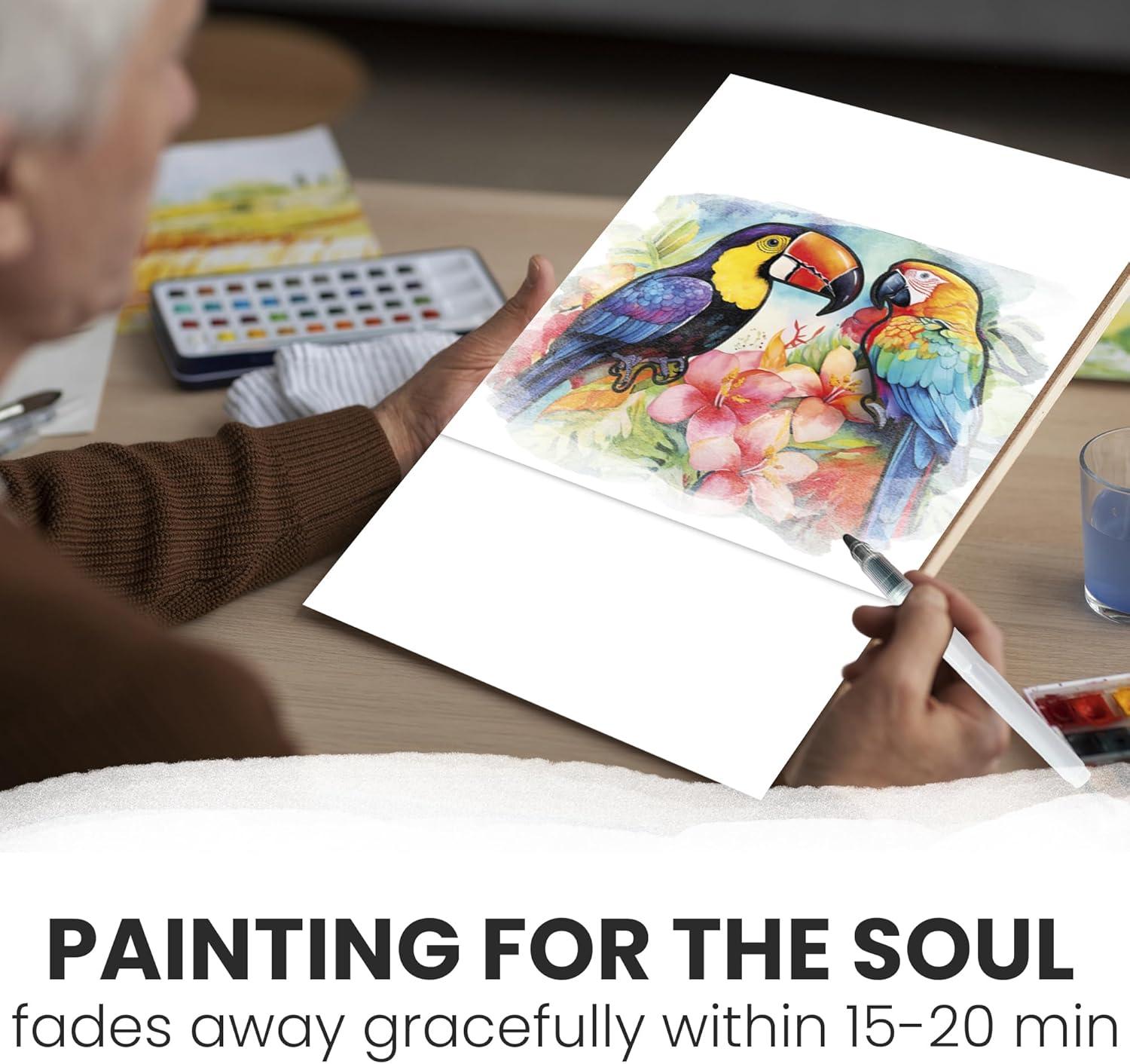 QUOKKA 10PACK Water Painting Dementia Activities for Seniors - Farm Memories - Alzheimers Products for Elderly - Activities for People with Dementia - Crafts for Seniors