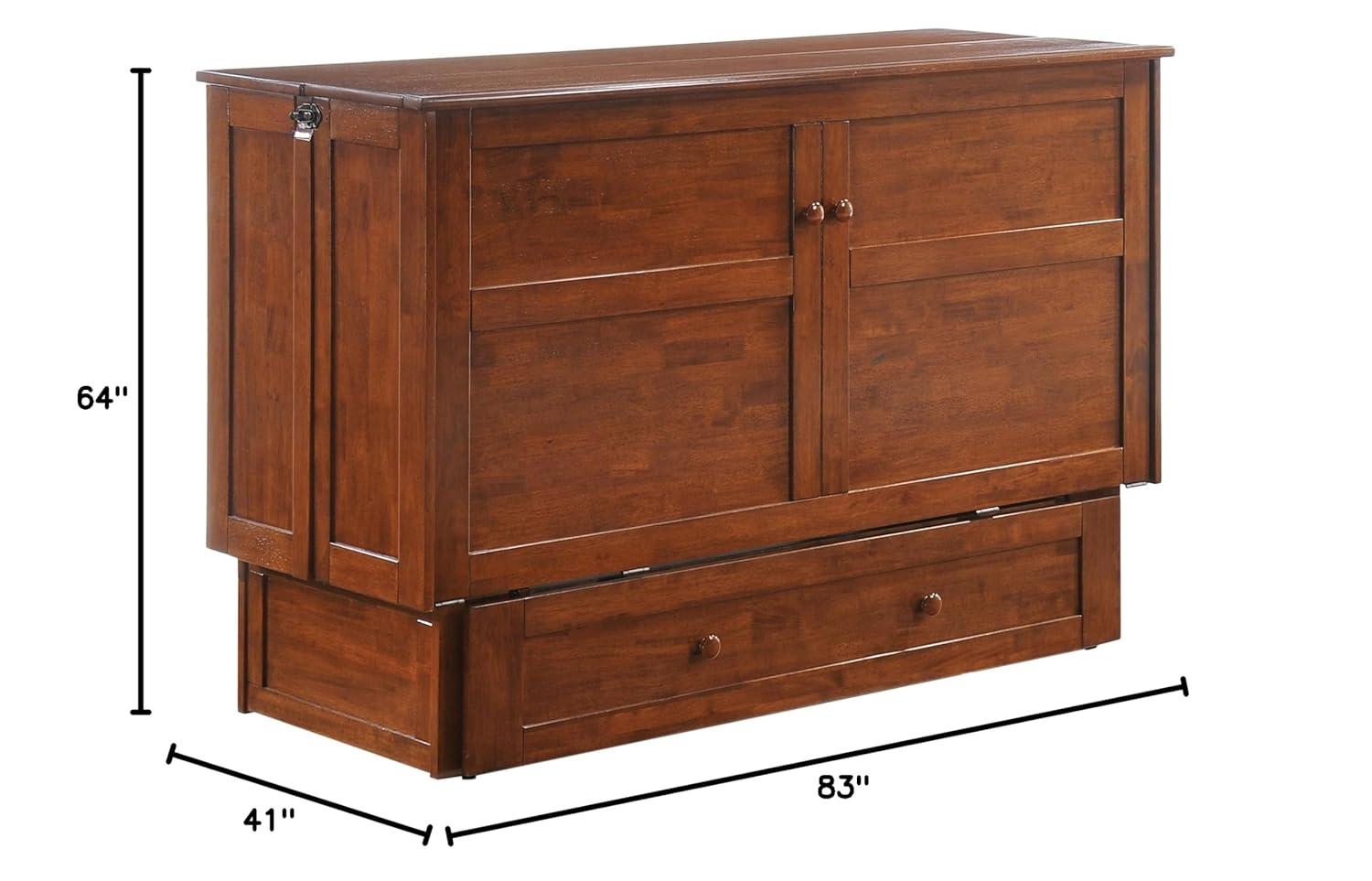 Night & Day Furniture Queen Size Murphy Bed Cabinet with Storage & Charging Ports