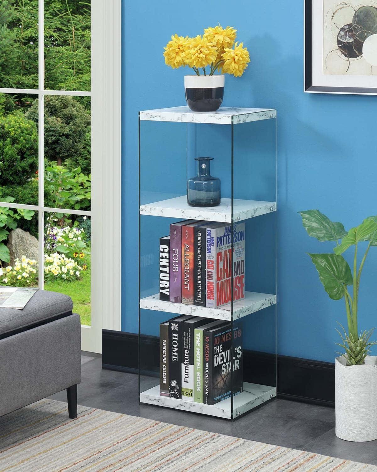 Convenience Concepts Soho 4 Tier Tower Bookcase