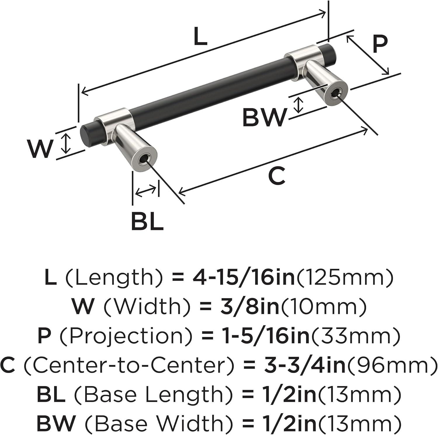 Amerock Mergence 3-3/4 inch (96mm) Center-to-Center