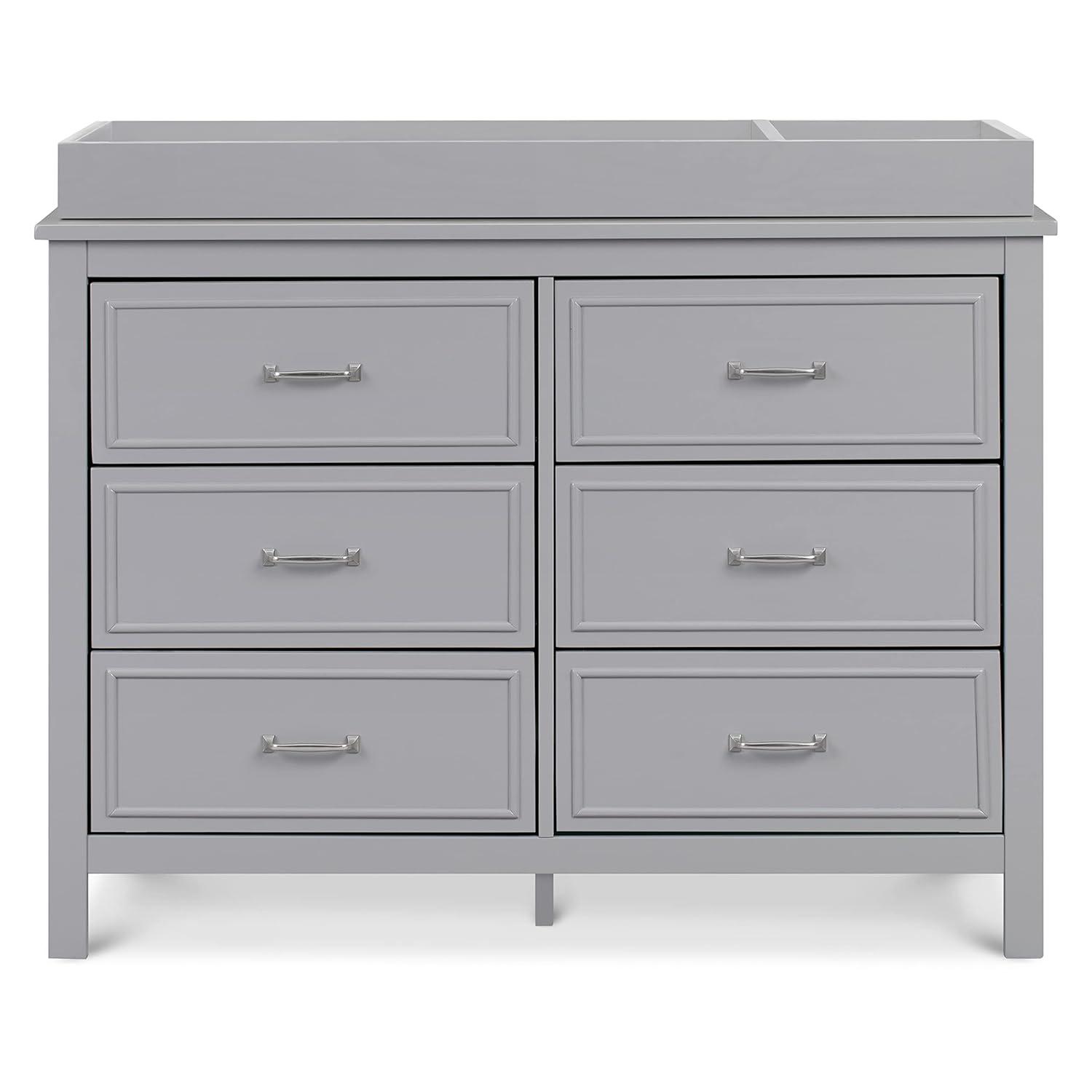 DaVinci Charlie 6-Drawer Double Dresser in Grey