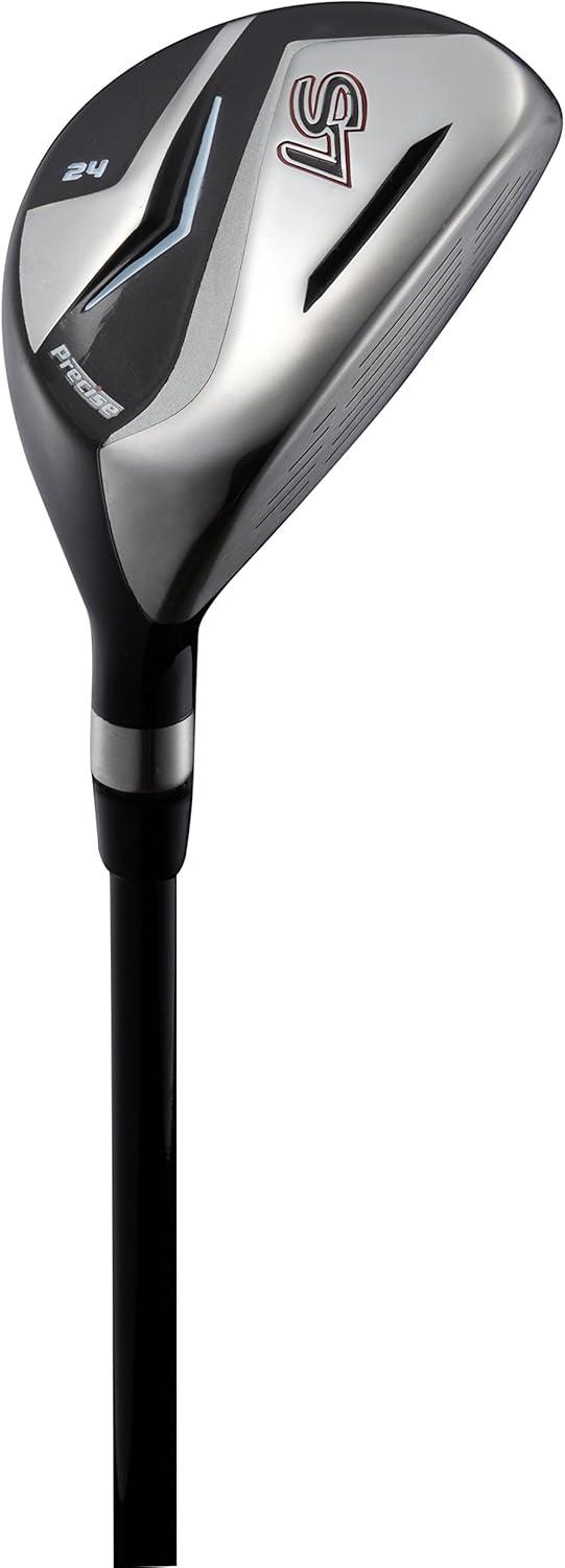 Precise S7 Men's Complete 18 Piece Right Handed Golf Clubs Package Set w/ Titanium Driver, Red Model, Tall Size