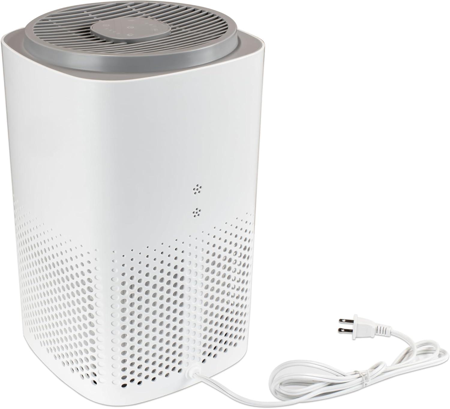 White Energy Star HEPA Air Purifier with Odor Control