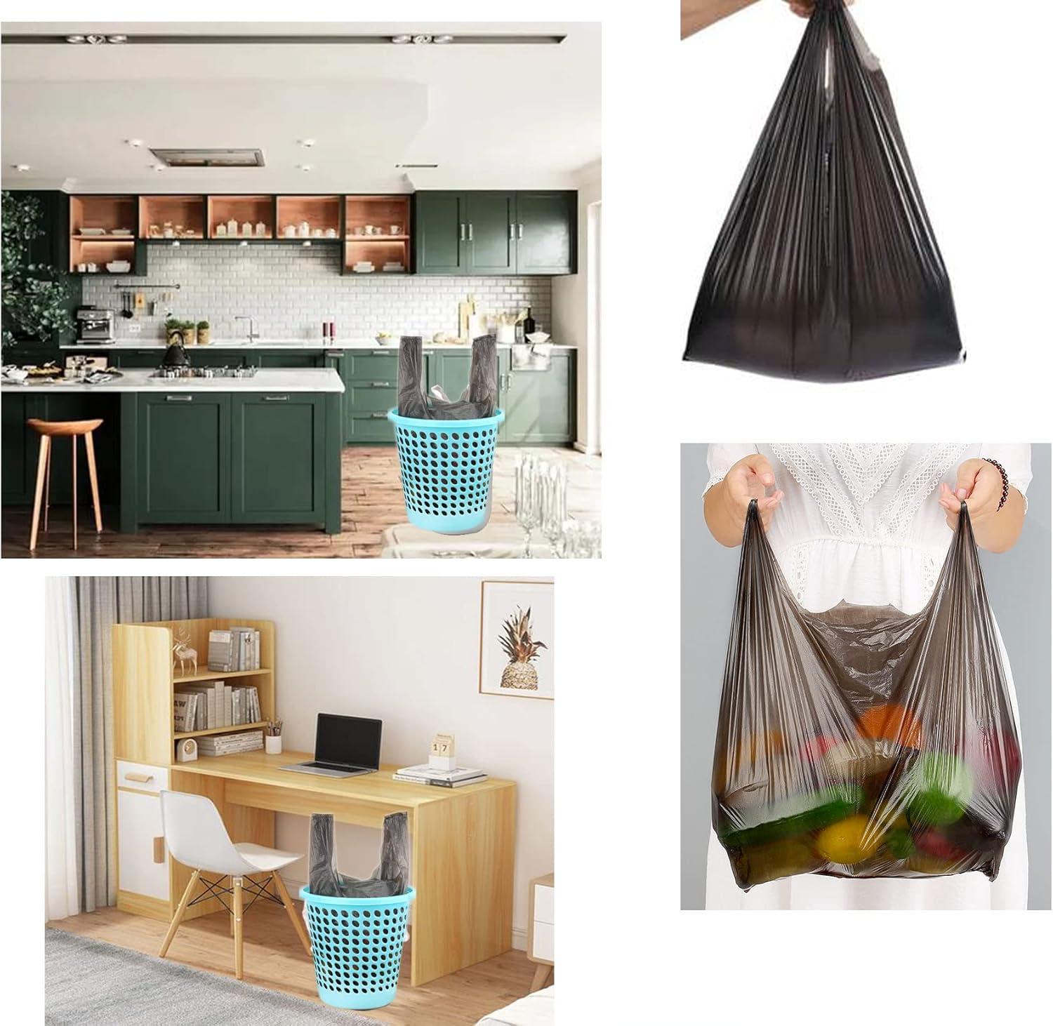 Small Trash Bags,5 Rolls 46x60 Cm 100 PCS 4 Gallon Garbage Bags, For Kitchen Bathroom Bedroom Office Use