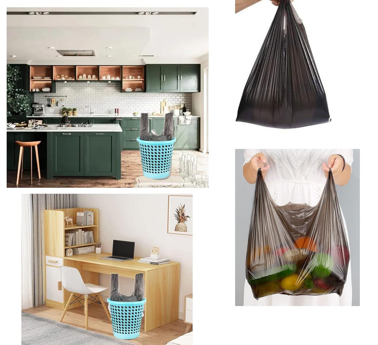 Small Trash Bags,5 Rolls 46x60 Cm 100 PCS 4 Gallon Garbage Bags, For Kitchen Bathroom Bedroom Office Use