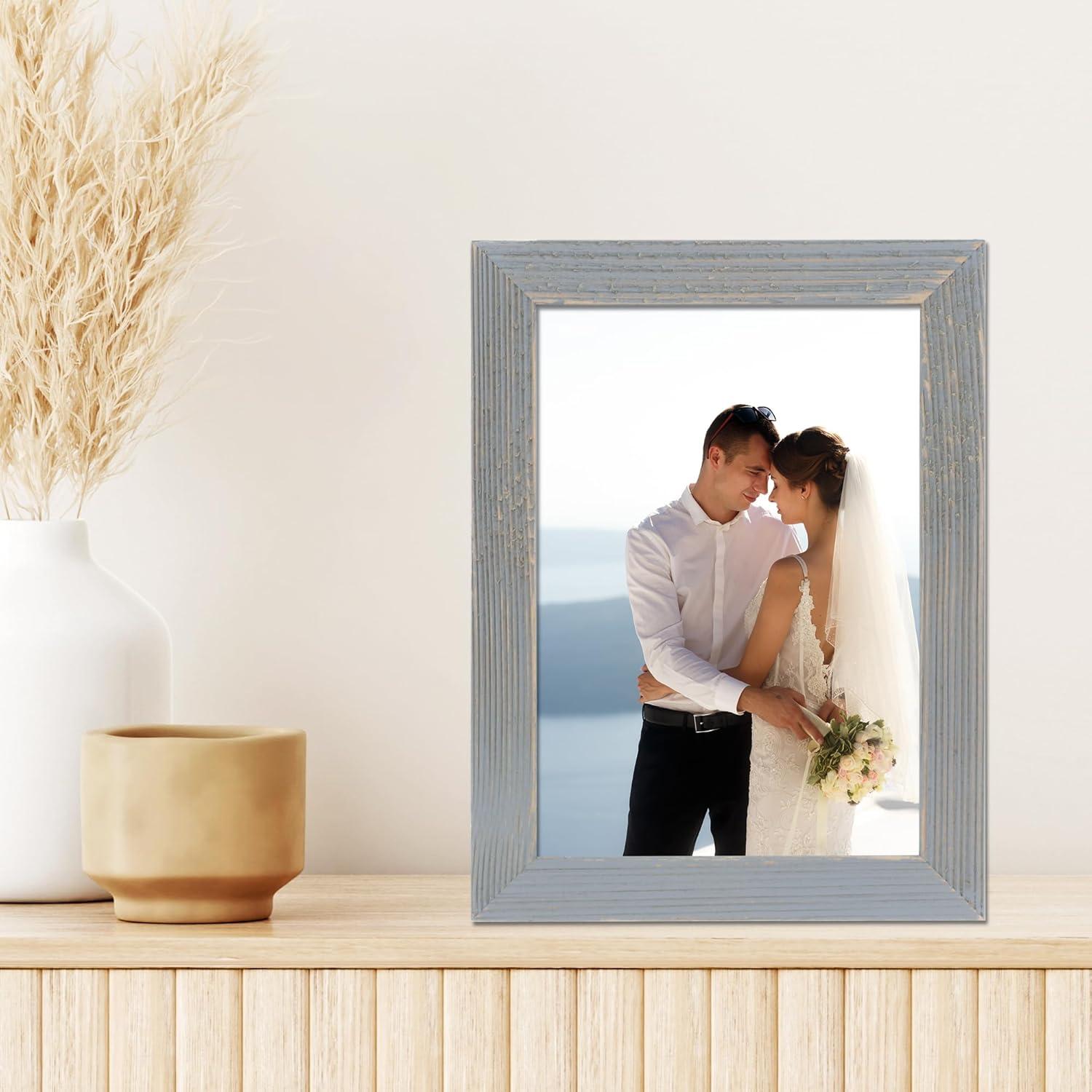 5x7 Charlotte Weathered Gray Wood Picture Frame