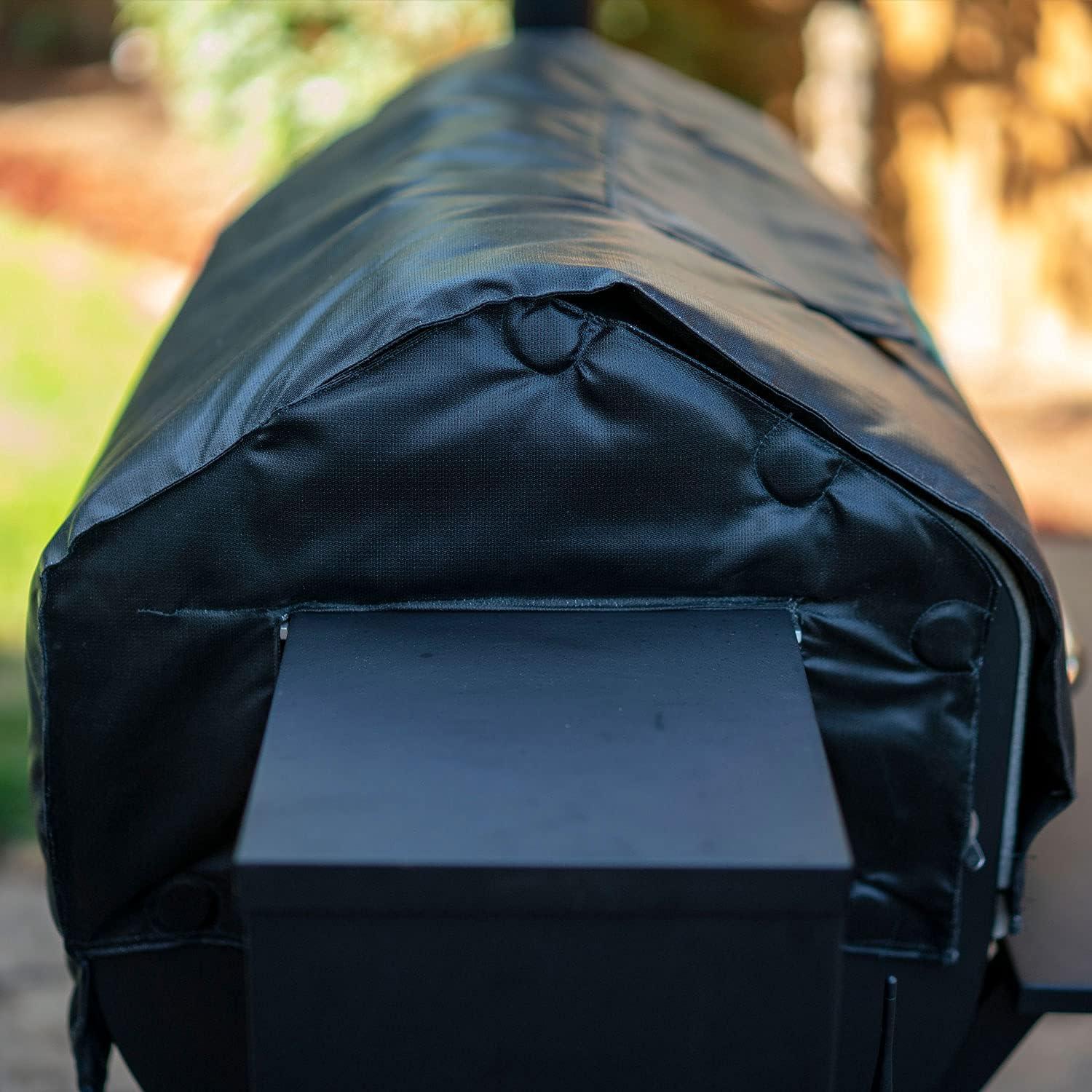 Black Insulated Thermal Blanket for Large Pellet Grills