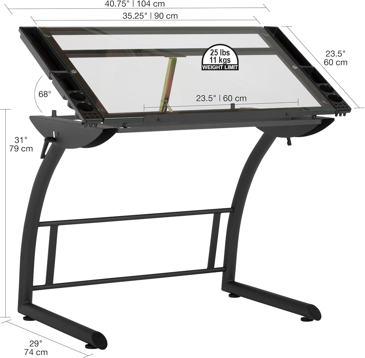 Cournoyer Glass Top Metal Base Accent