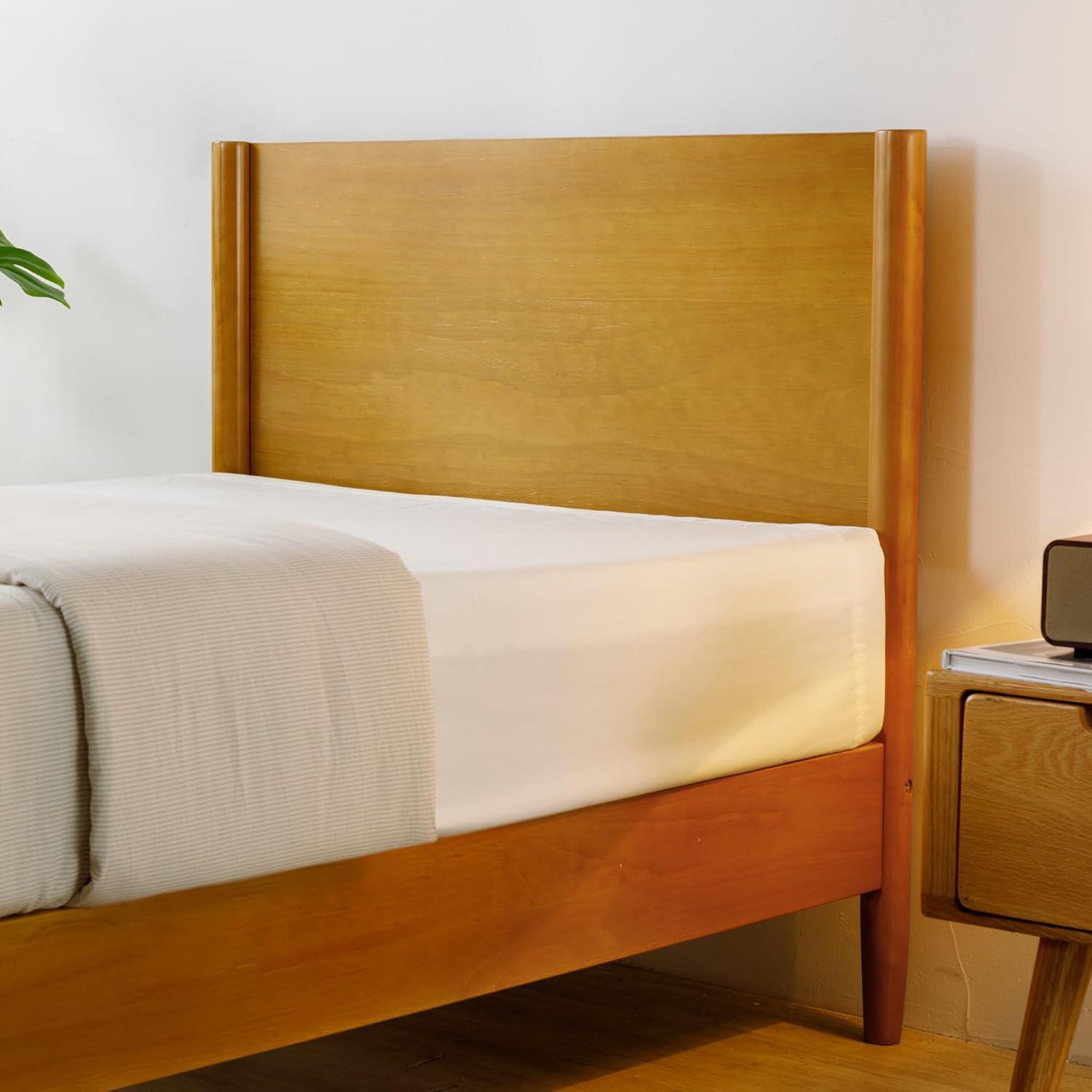 Zinus Allen 35" Mid Century Wood Platform Bed Frame, Twin