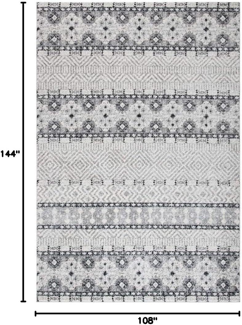 Madison MAD797 Power Loomed Area Rug - Charcoal/Grey - 8'9"x11'9" - Safavieh.