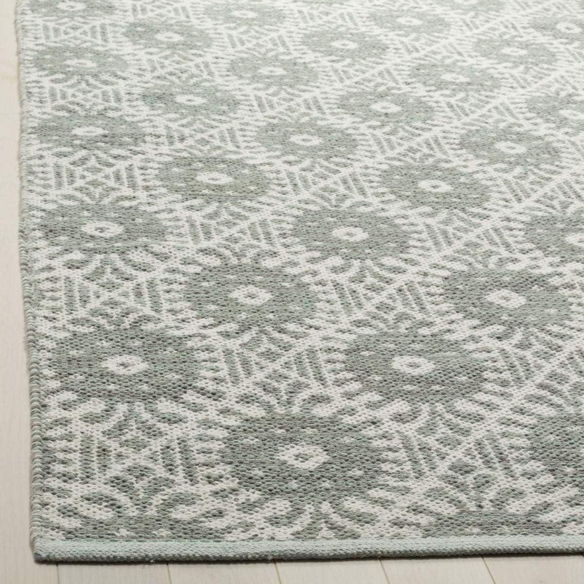 Montauk MTK612 Hand Woven Indoor Area Rug - Light Green/Ivory - 8'x10' - Safavieh