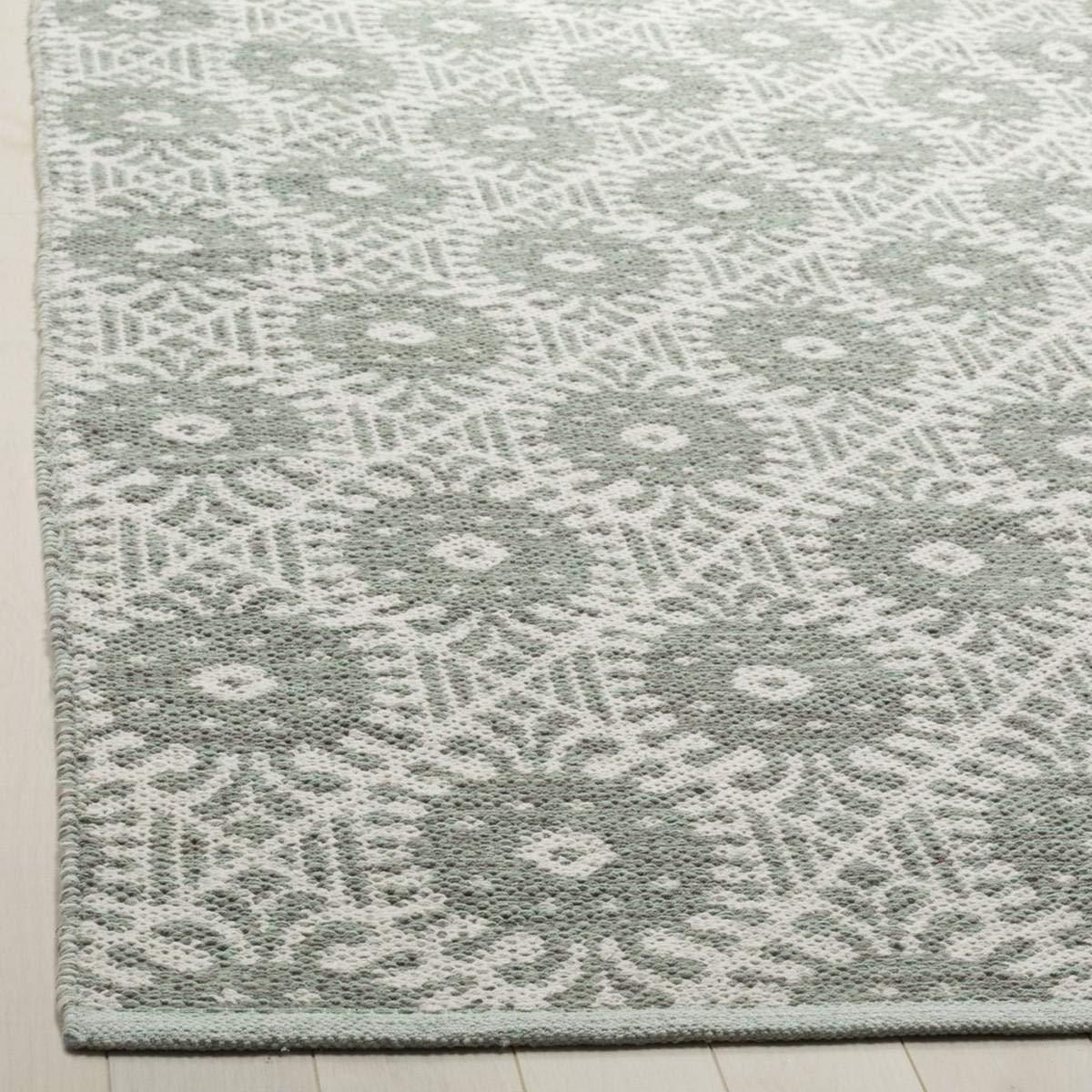 Montauk MTK612 Hand Woven Indoor Area Rug - Light Green/Ivory - 8'x10' - Safavieh