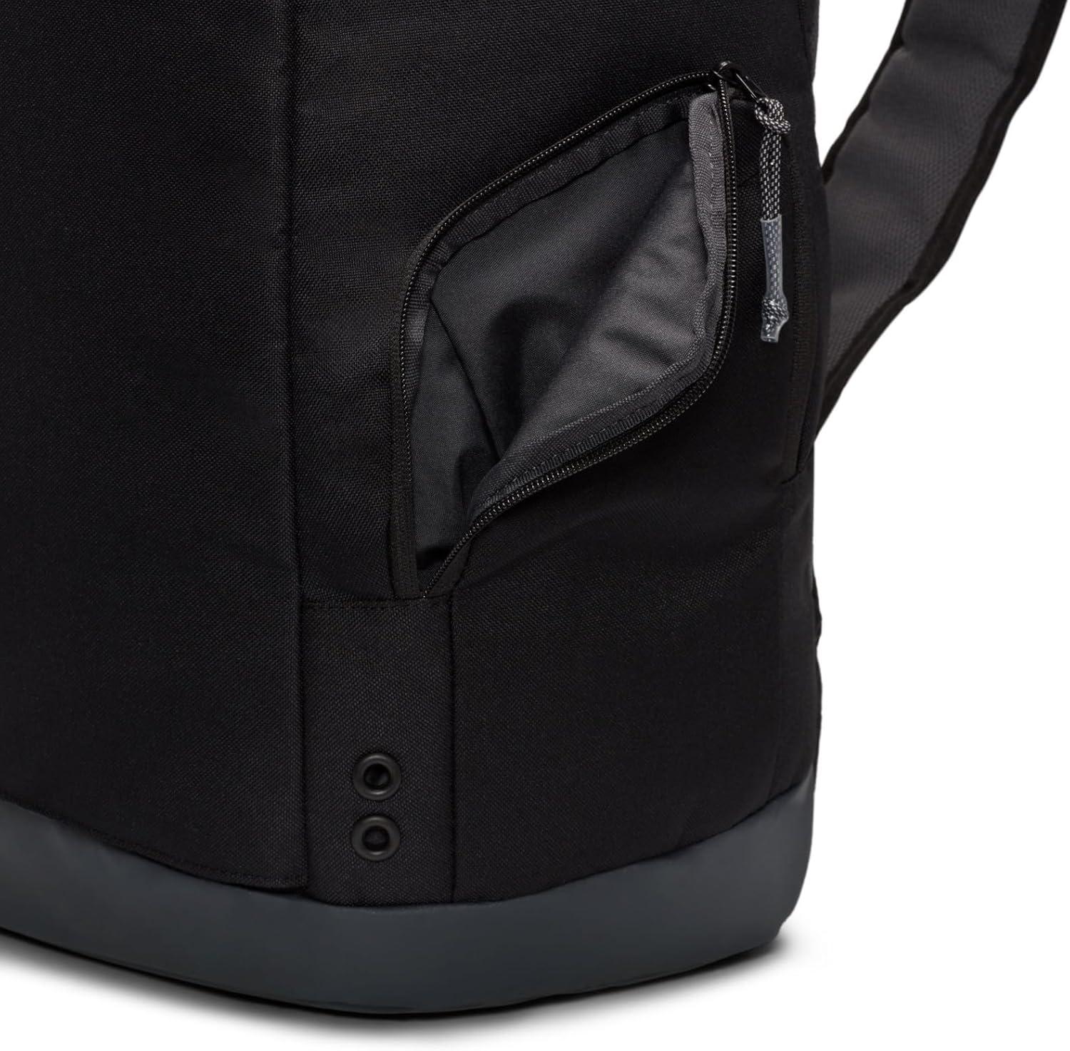 Nike Men's Hoops Elite Backpack, Black Anthracite and Metallic Silver