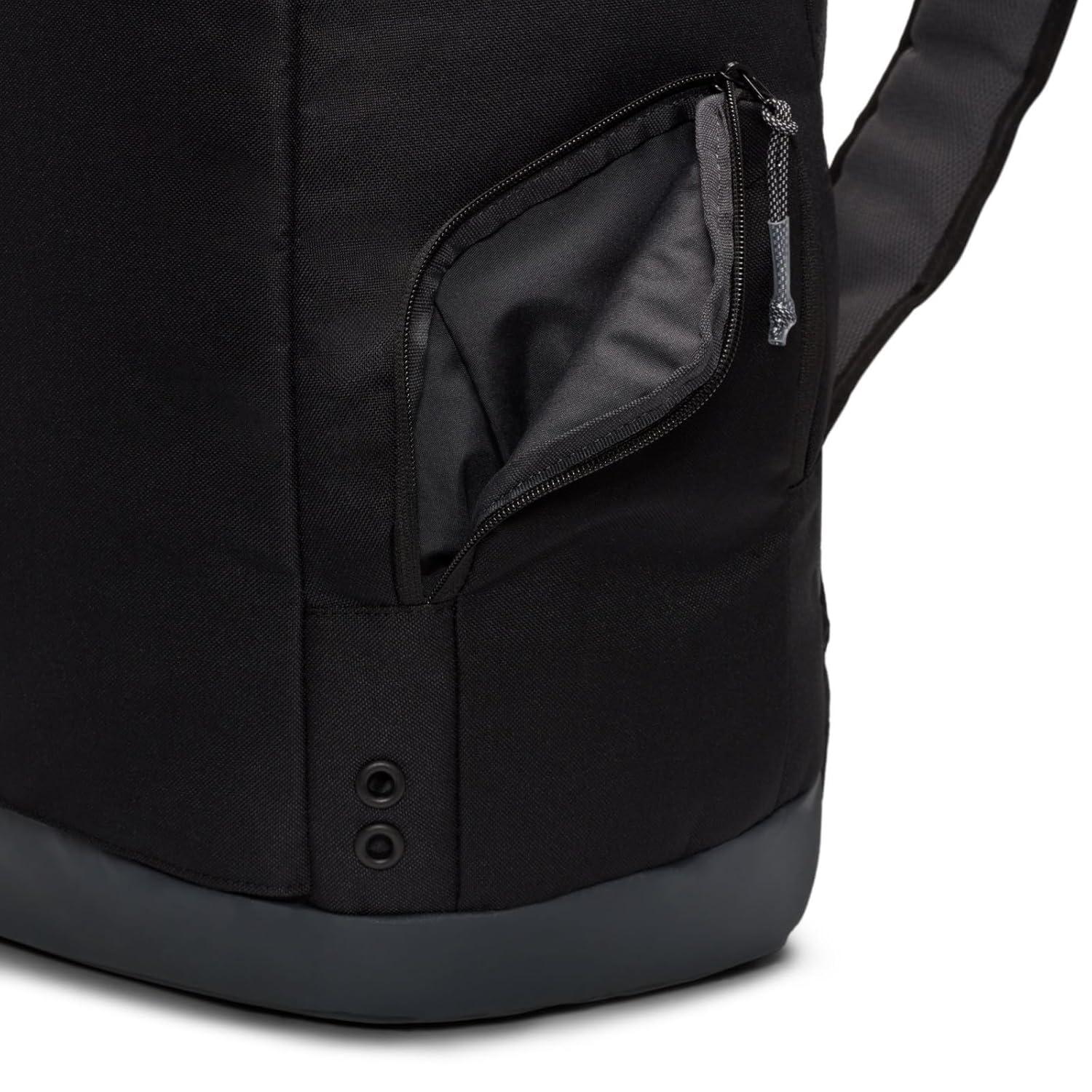 Nike Men's Hoops Elite Backpack, Black Anthracite and Metallic Silver