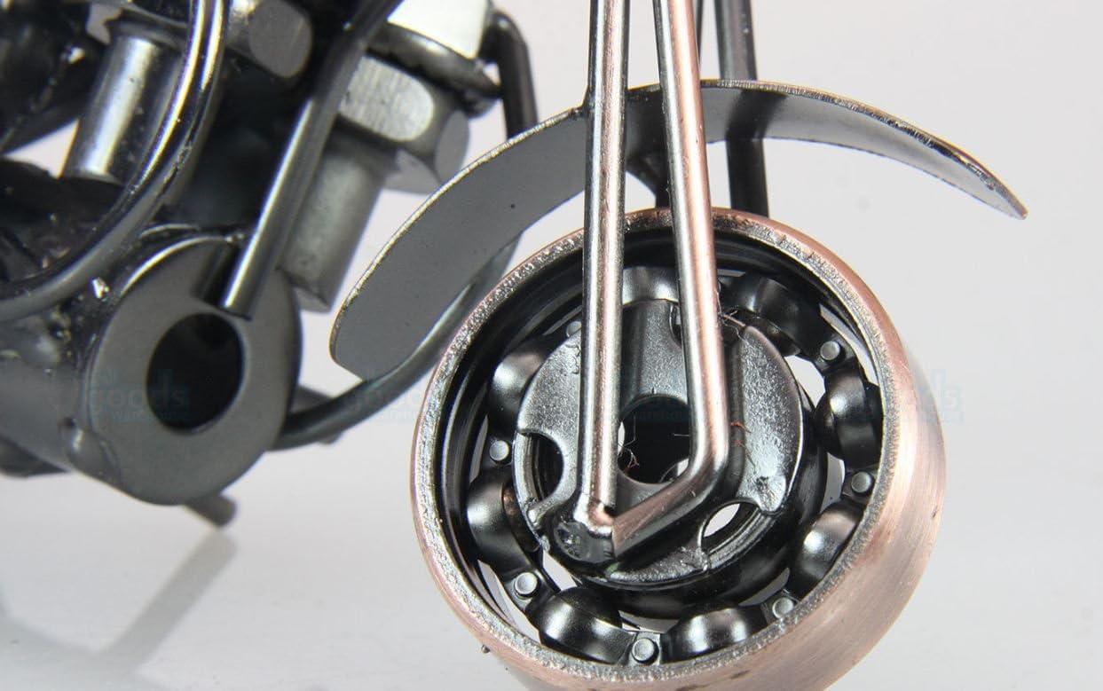 Trebisky Metal Motorcycle Decor Figurine Iron Motorcycle Sculpture Desk Decor Art Gift Vintage Home Office Decor Birthday for Men Friend Dad Son Him (Chopper)