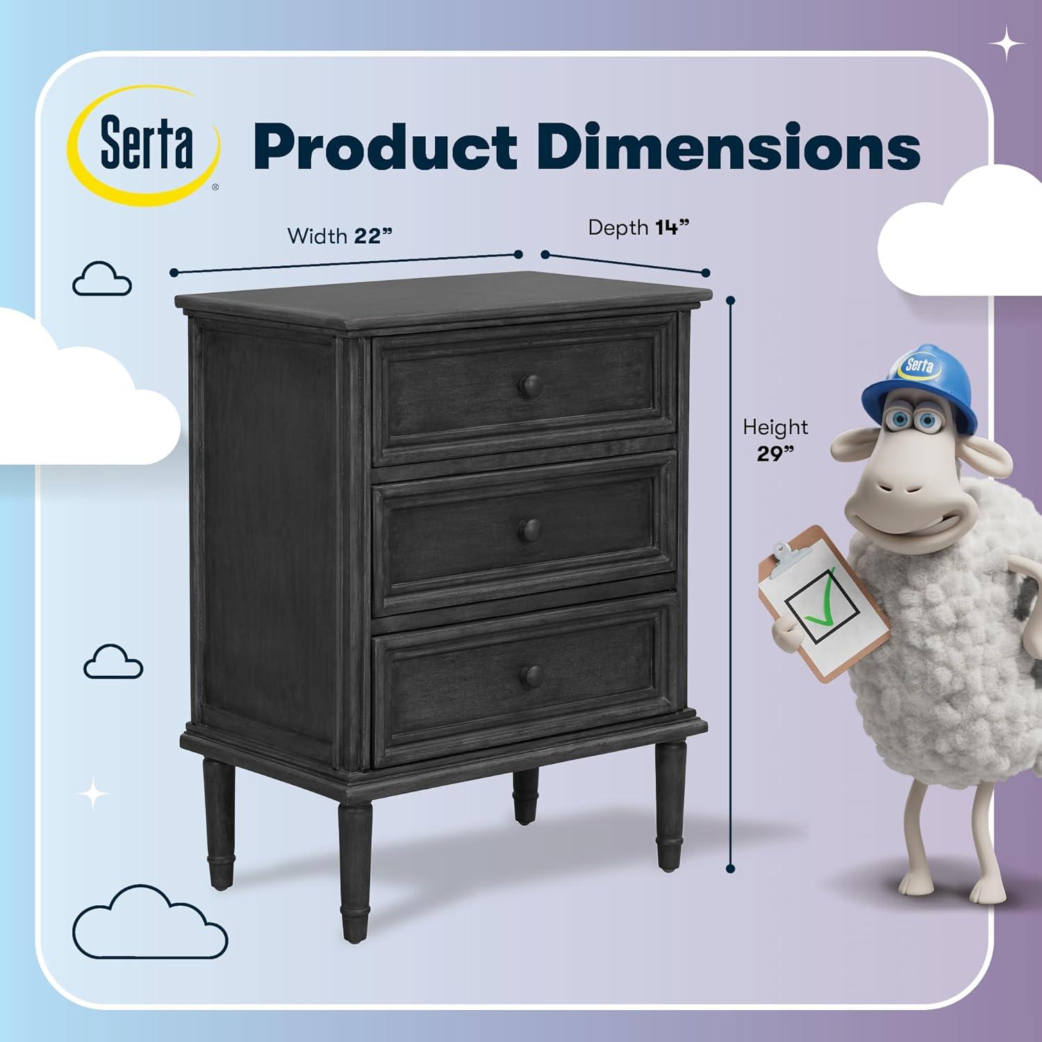 Finch Webster Finch 3-Drawer Storage Cabinet