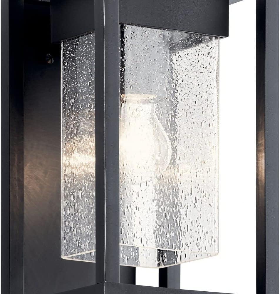 Kichler Mercer 12" High Black Silver Outdoor Wall Light