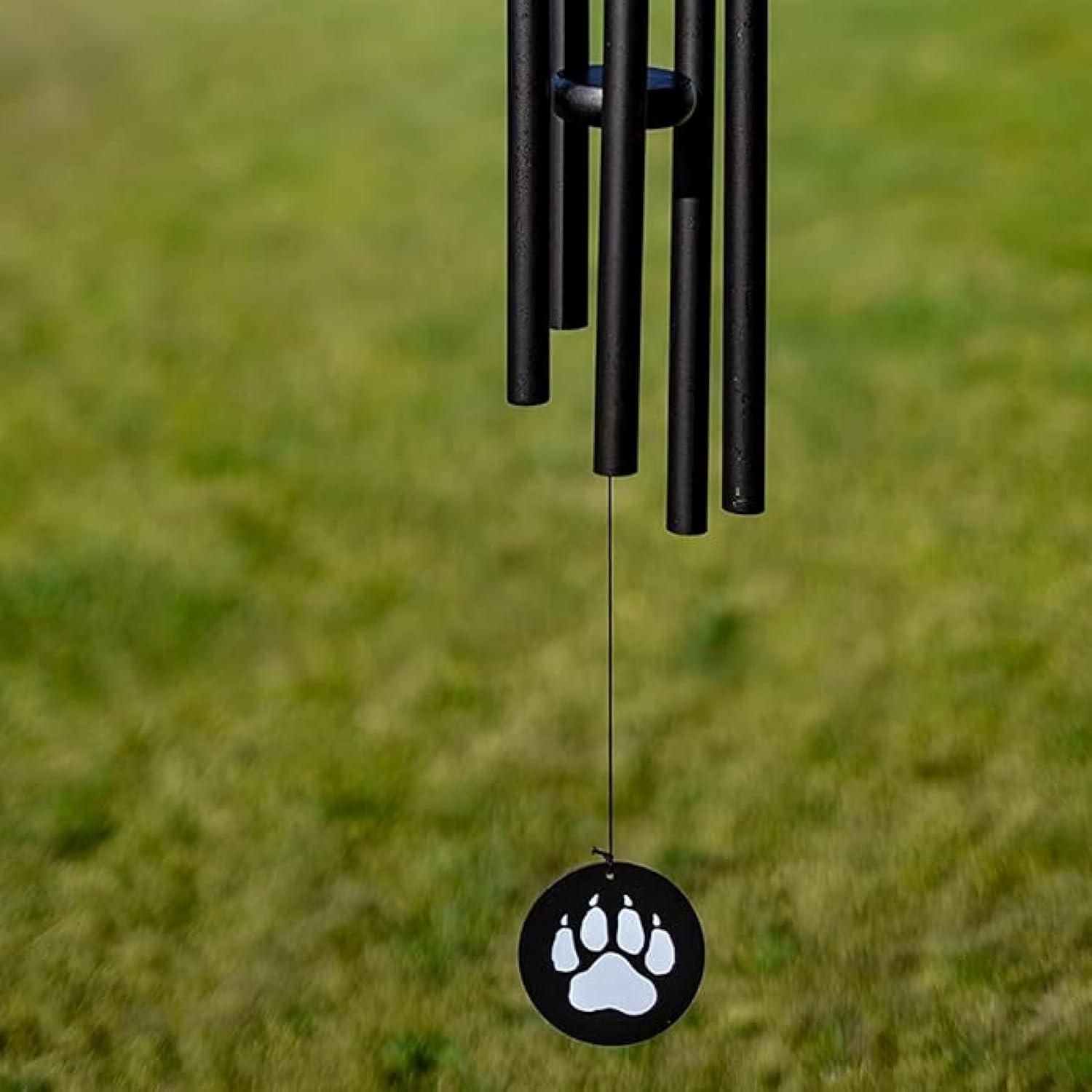 VP Home Wolf Howling 38"" Wind Chimes for Outside Decorations Garden Gift
