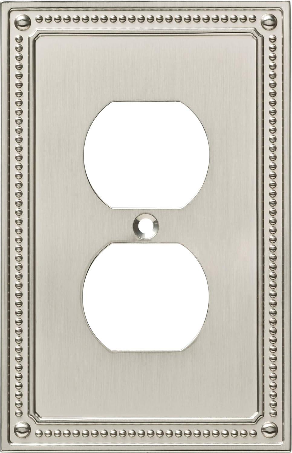 Classic Beaded 1-Gang Duplex Outlet Wall Plate