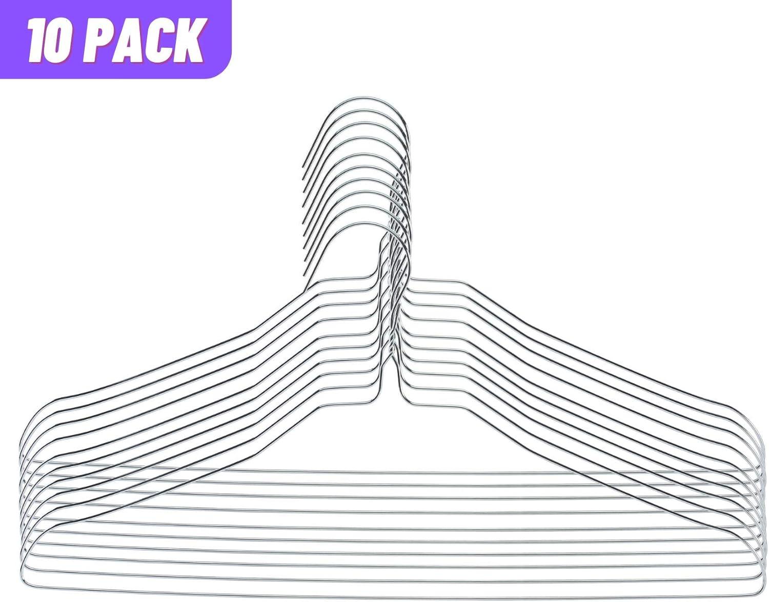 Mr. Pen Wire Metal Clothing Hangers, 10 Pack