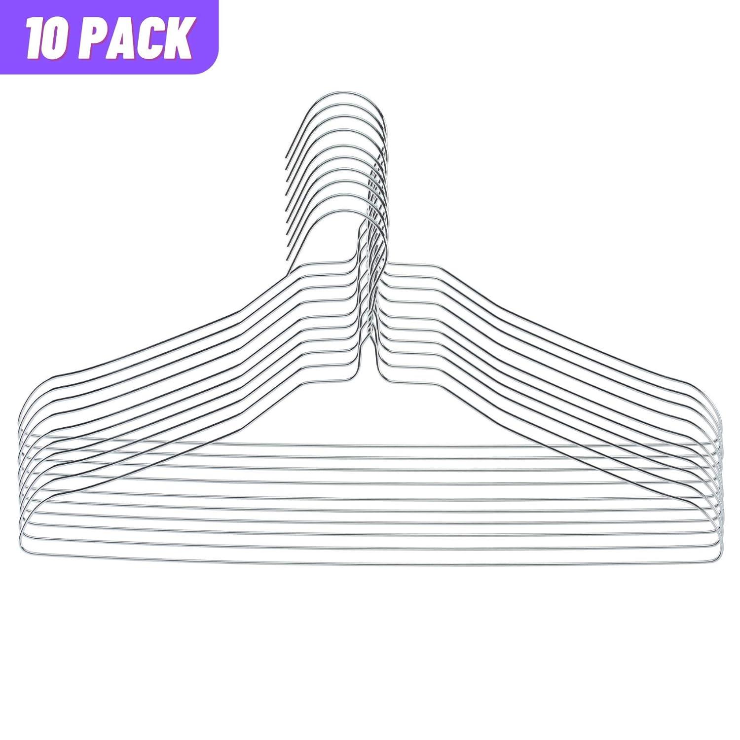 Mr. Pen Wire Metal Clothing Hangers, 10 Pack