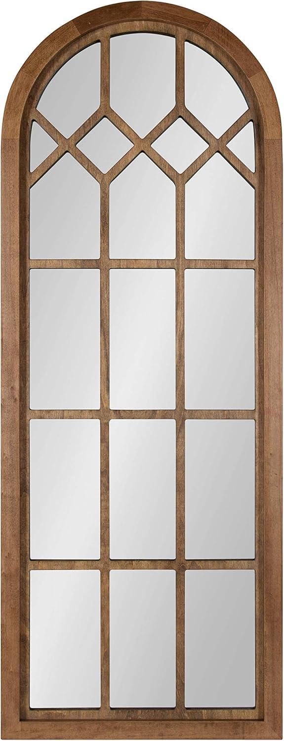 18" x 47" Gilcrest Windowpane Wall Mirror - Kate & Laurel All Things Decor