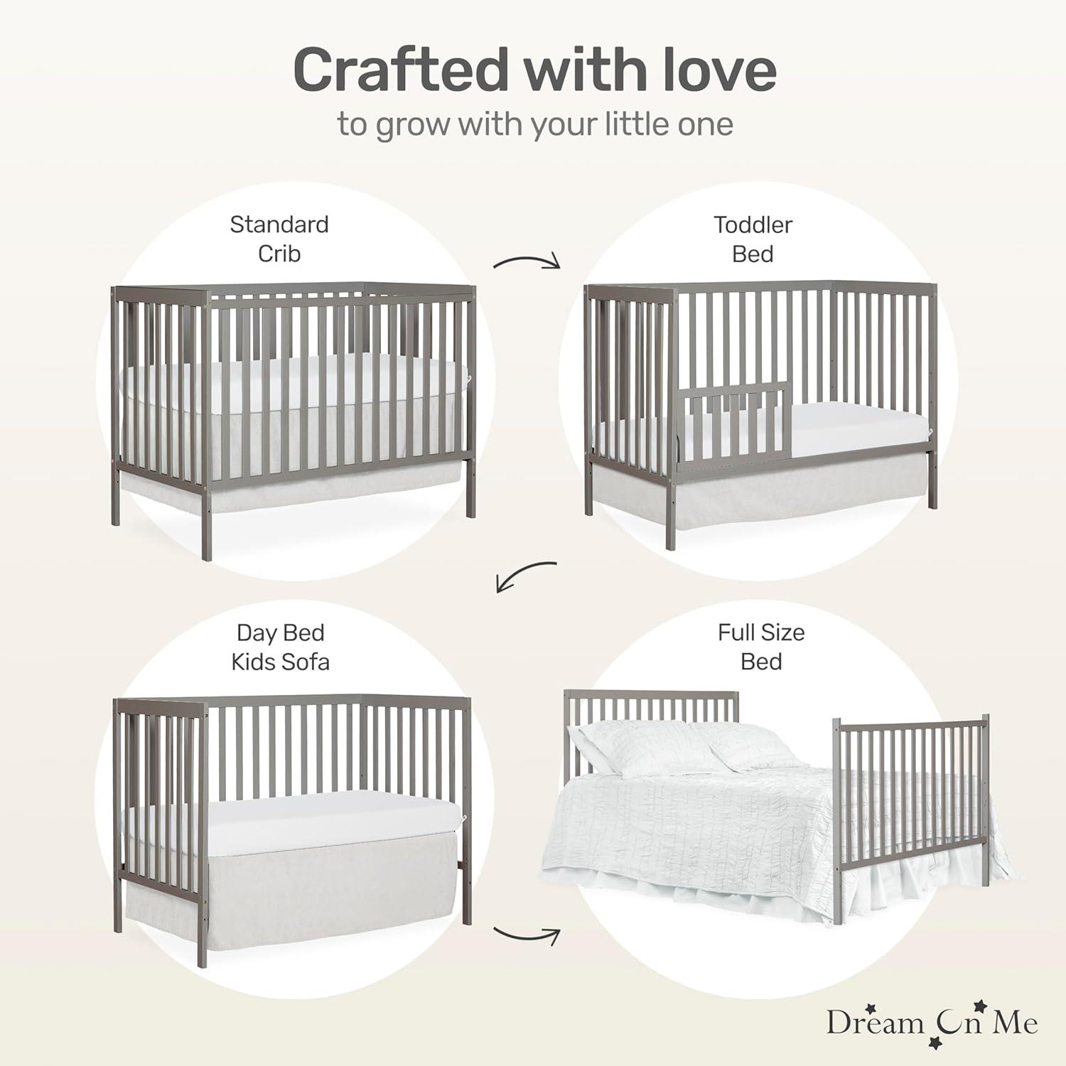 Dream On Me Synergy, 5 in 1 Convertible Crib