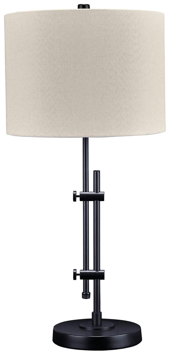 Baronvale Metal Table Lamp Black - Signature Design by Ashley: Adjustable, UL Listed, Modern Decor