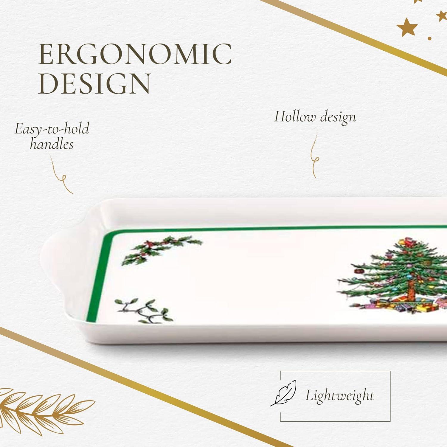 Pimpernel Christmas Tree Melamine Sandwich Tray