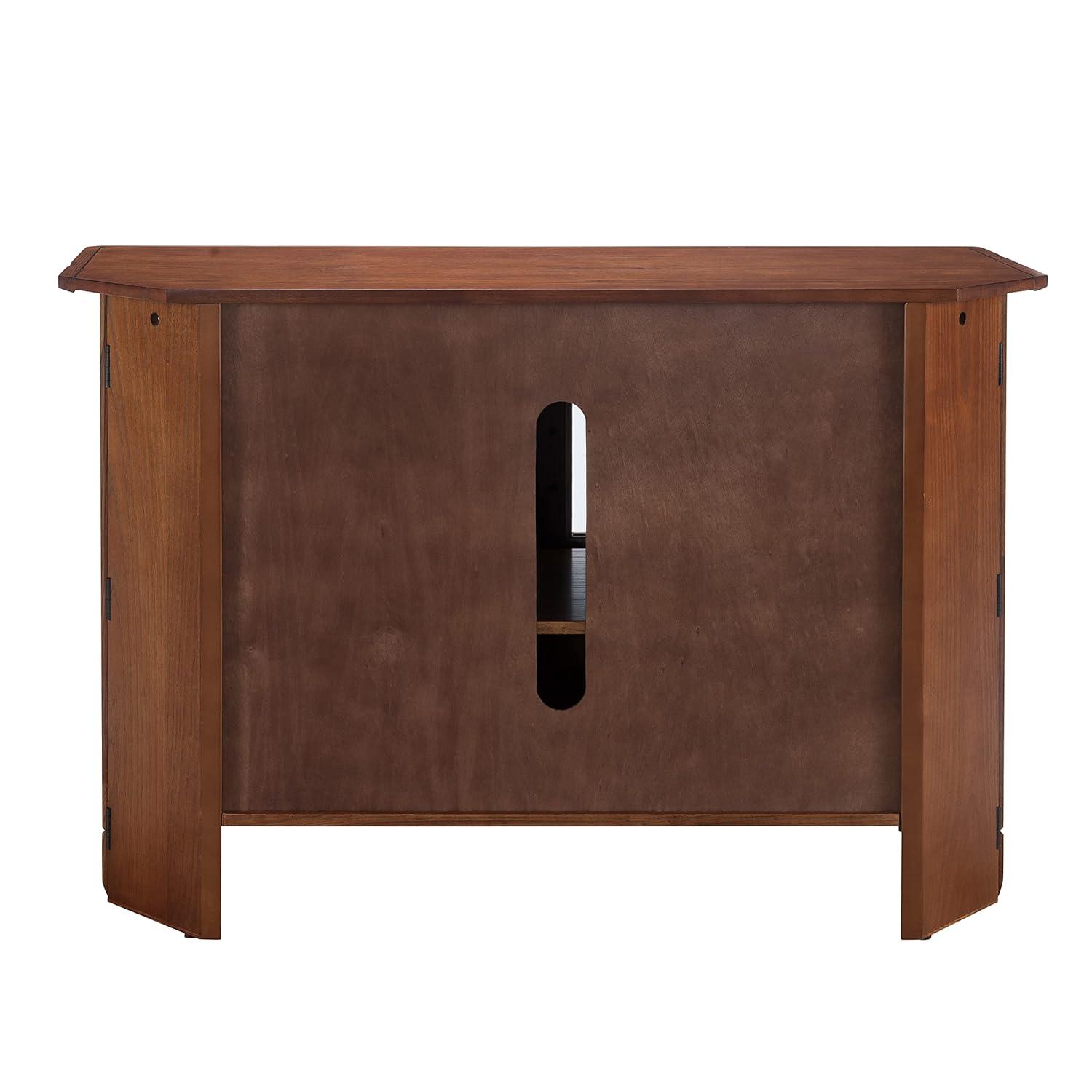 Design House Rustic Oak TV Stand in Distressed Rustic Autumn, 46-Inch