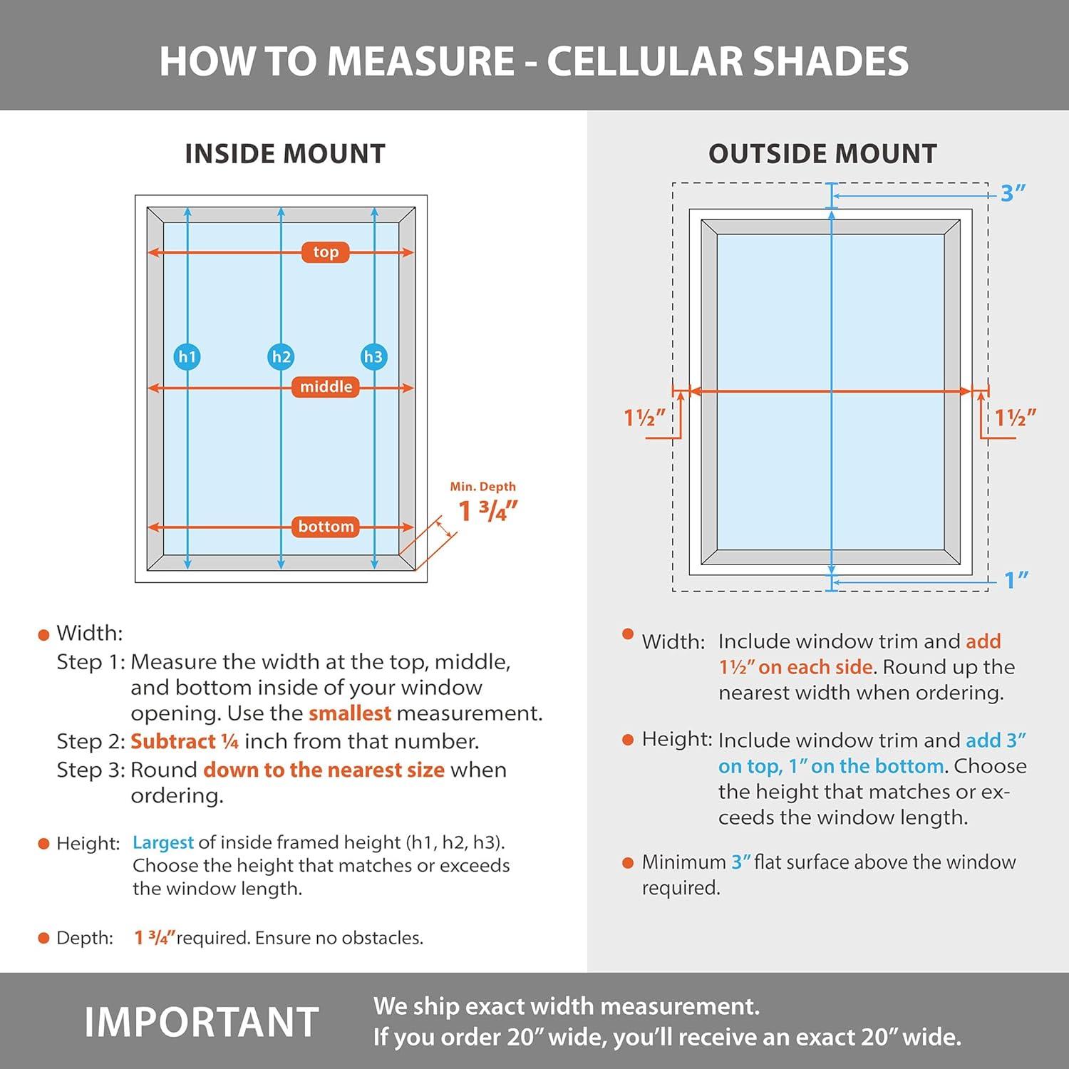 White Cordless Blackout Polyester Cellular Shades - 22.5 in. W x 72 in. L